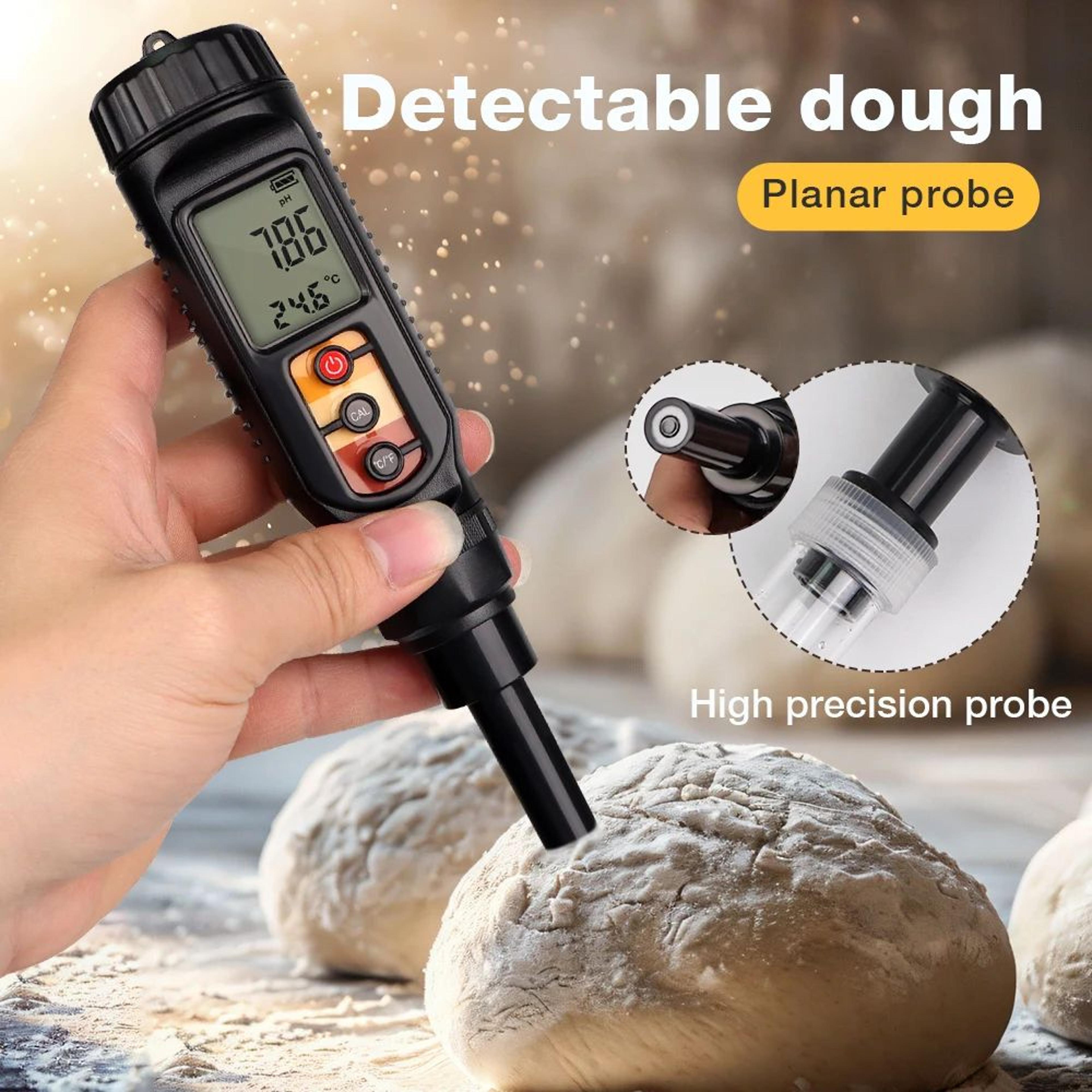 Digital Food PH Meter With Temperature Sensor For Dough Meat Cheese And Fruit 2