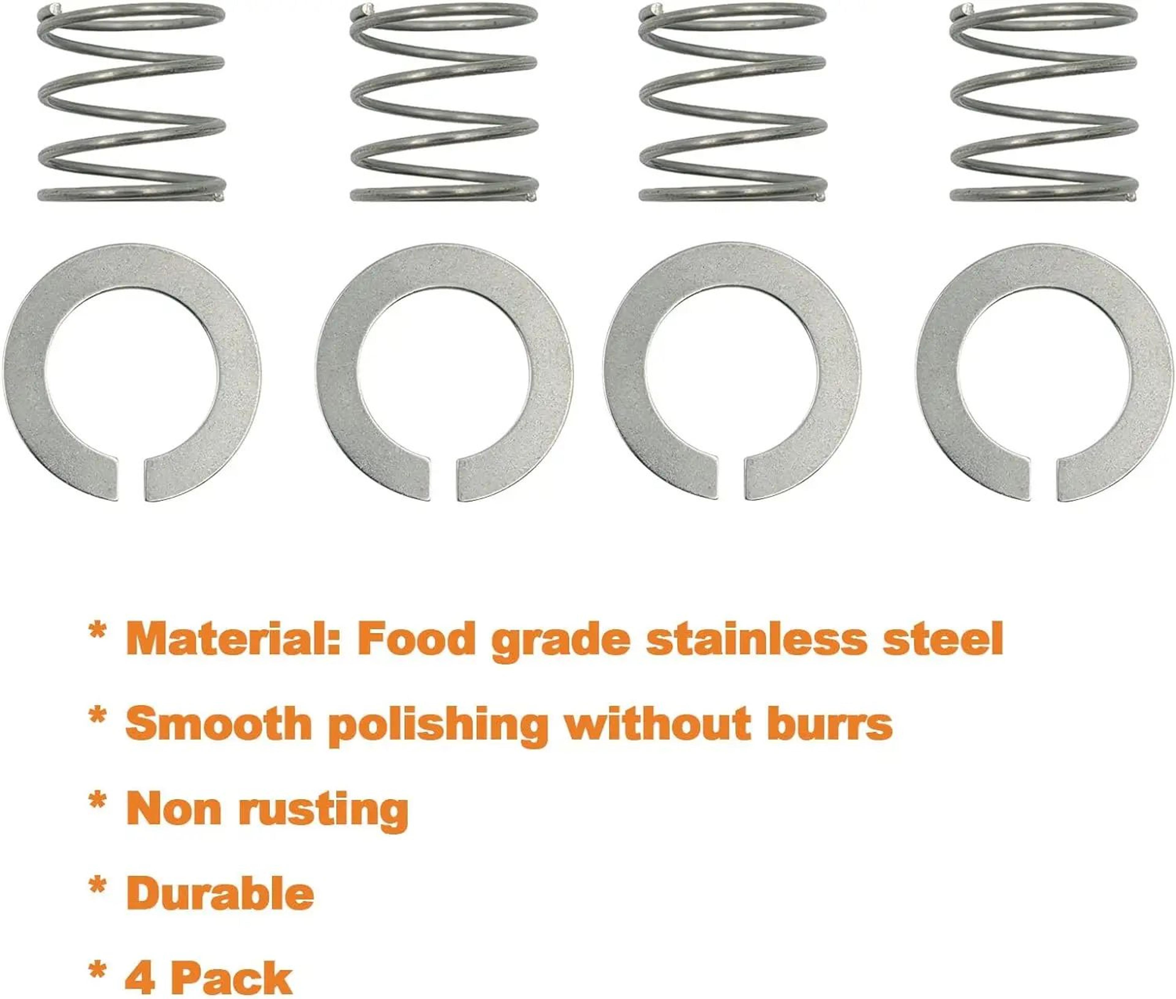 4 Pack Stainless Steel Stand Mixer Spring And Washer Kit For KitchenAid 35 To 8 Qt Mixers 1