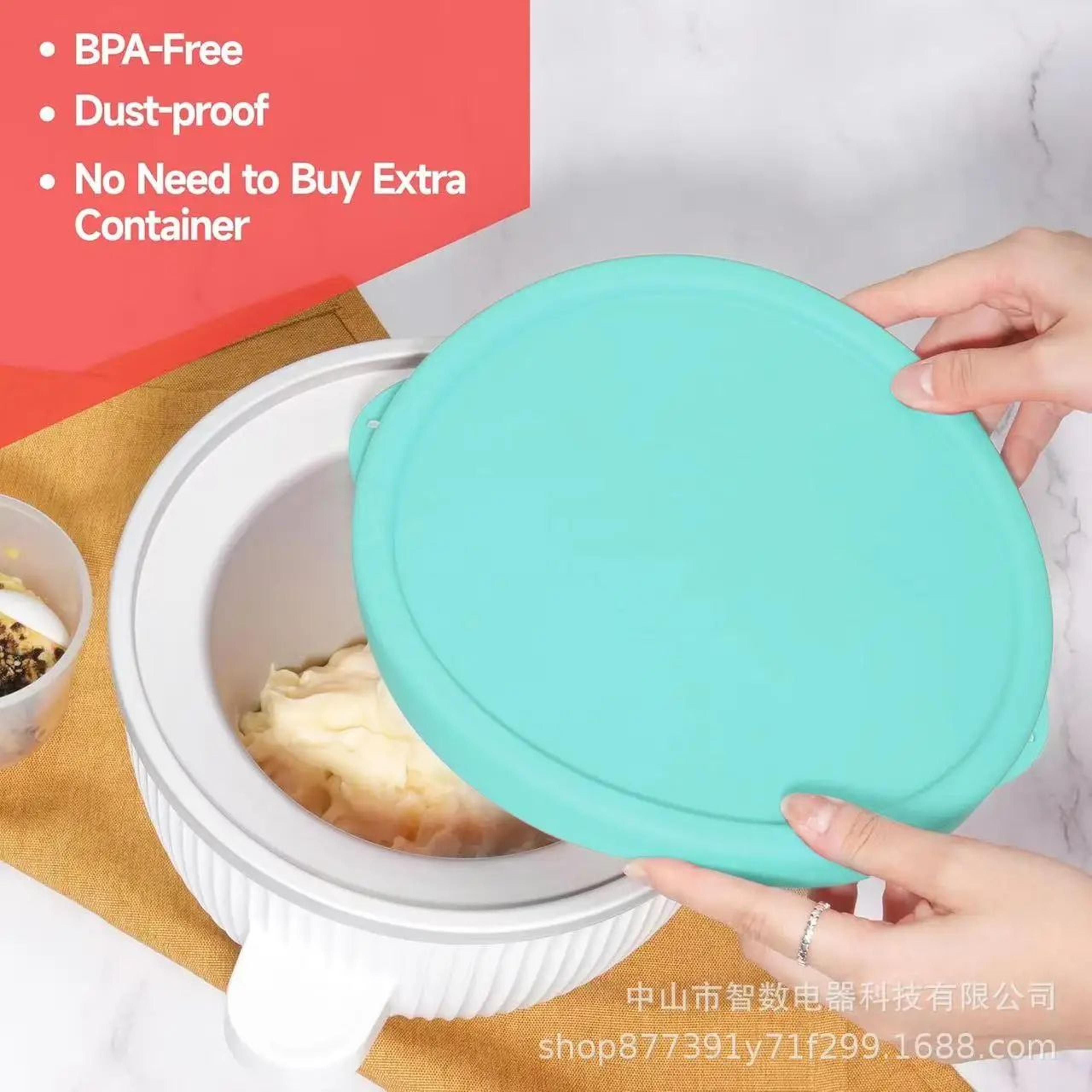 Silicone Lid For KitchenAid 2Quart Ice Cream Bowl  Freezer Safe Bowl Cover 2