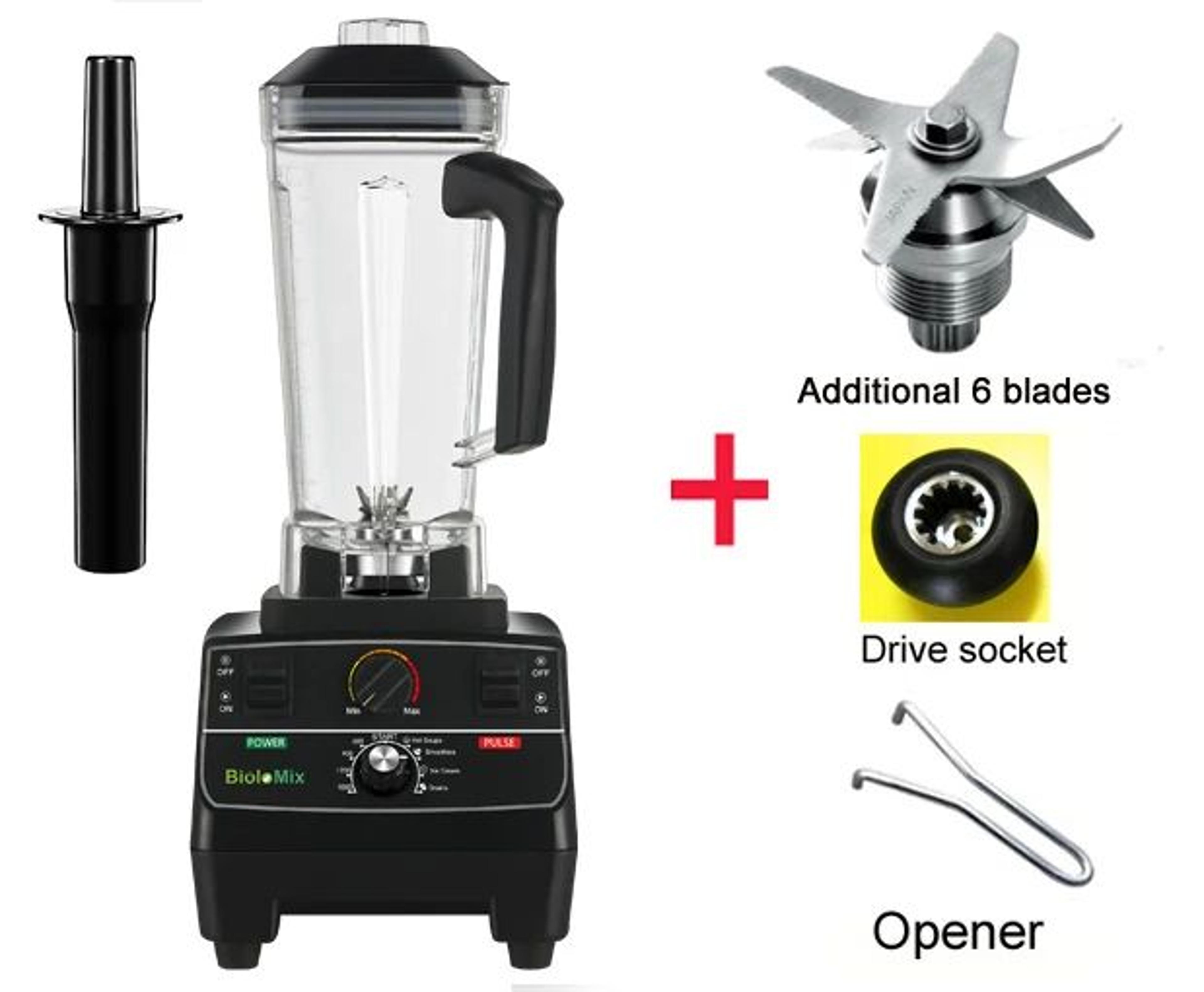 BioloMix 2200W Professional Blender With Smart Timer And 2L BPAFree Jar 12