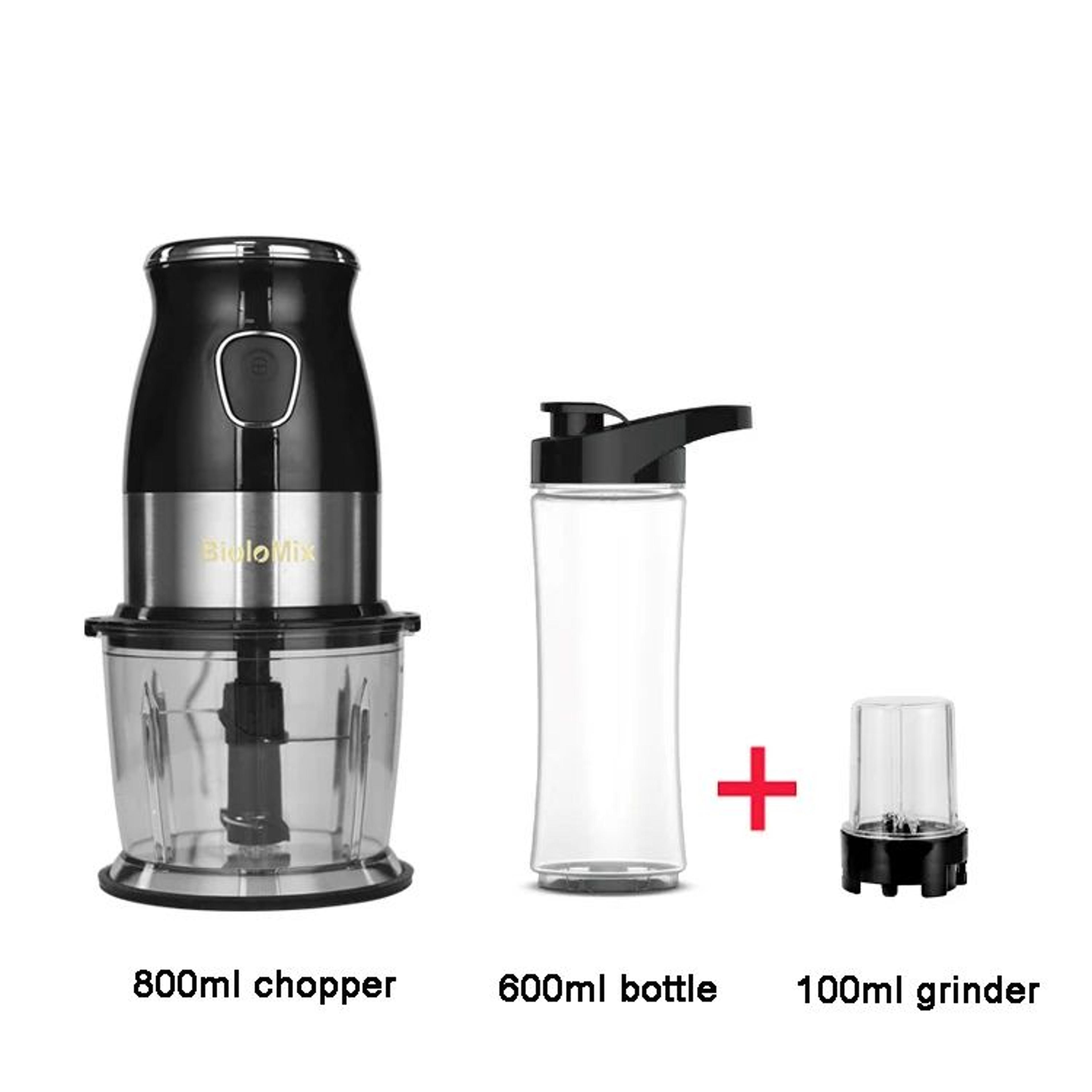 500W Personal Blender And Food Processor With 600ml Bottle And Chopper 6