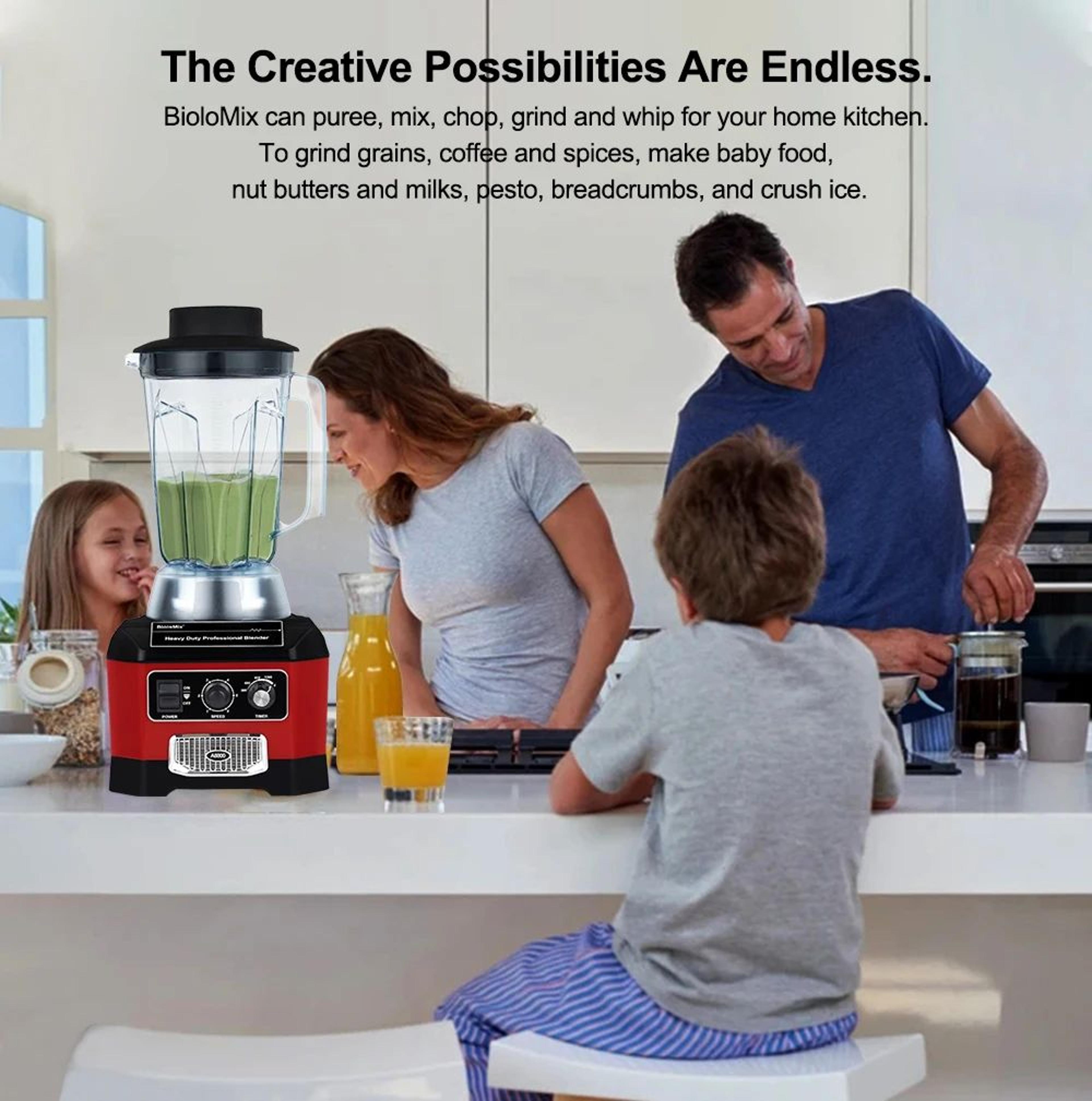 2200W Commercial Blender With 2L BPAFree Jar 6Speed Ice Crusher And Smoothie Maker 4