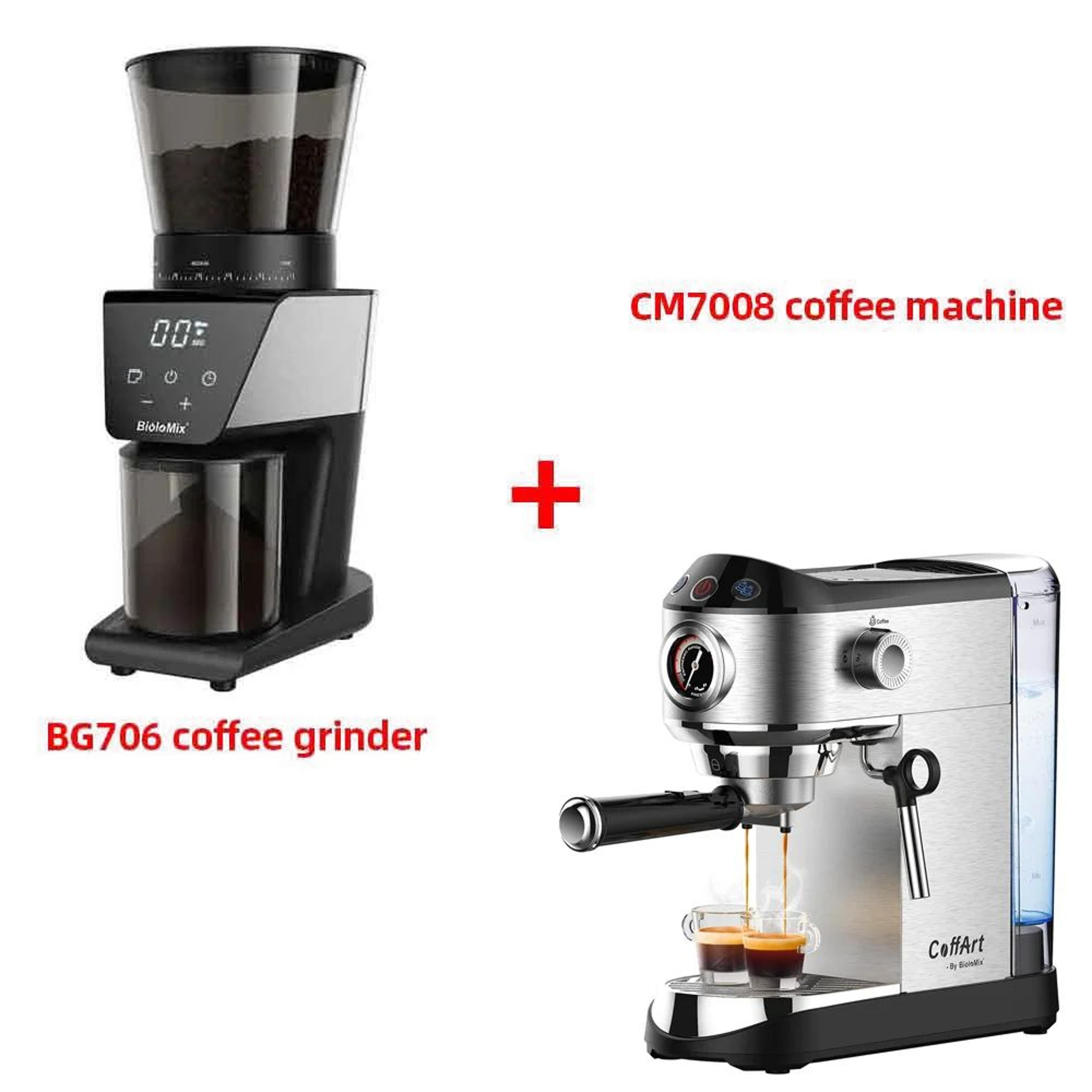 BioloMix 20 Bar Semi Automatic Espresso Machine With Milk Frother Wand 7