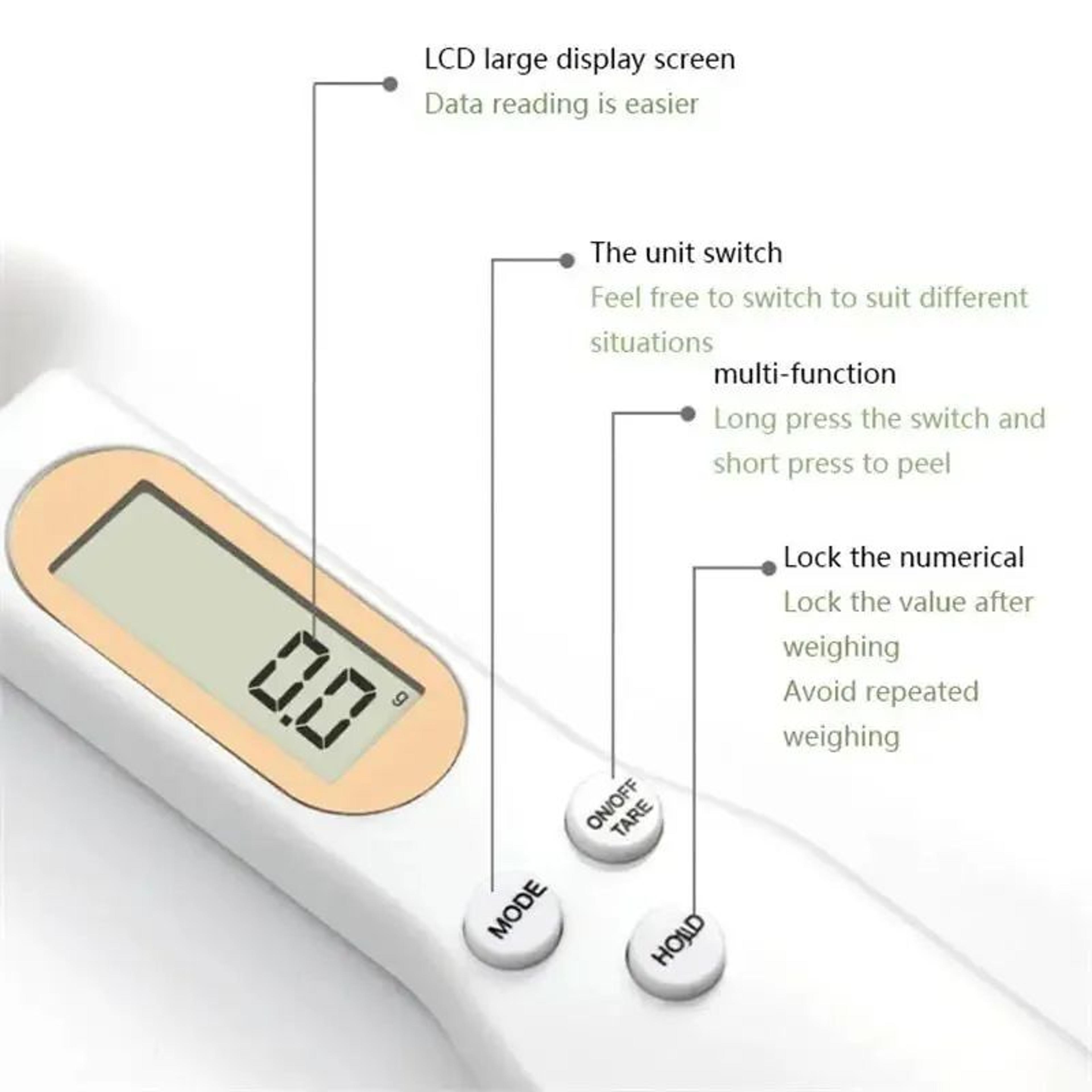 Digital Measuring Spoon Scale With LCD Display 500g Precision Kitchen Scale 1