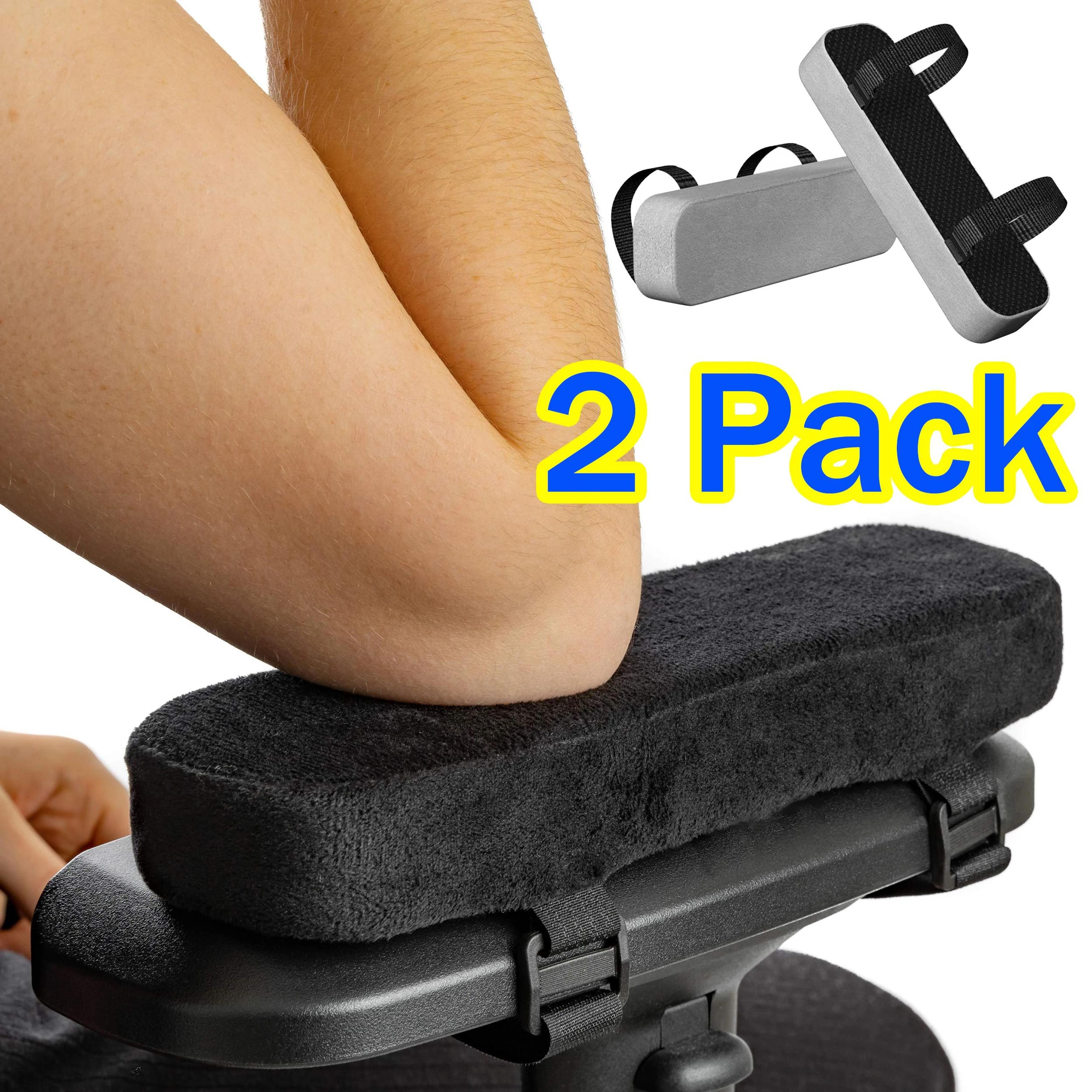 soft pu foam chair armrest pads for office and gaming chairs - 2 or 6pcs