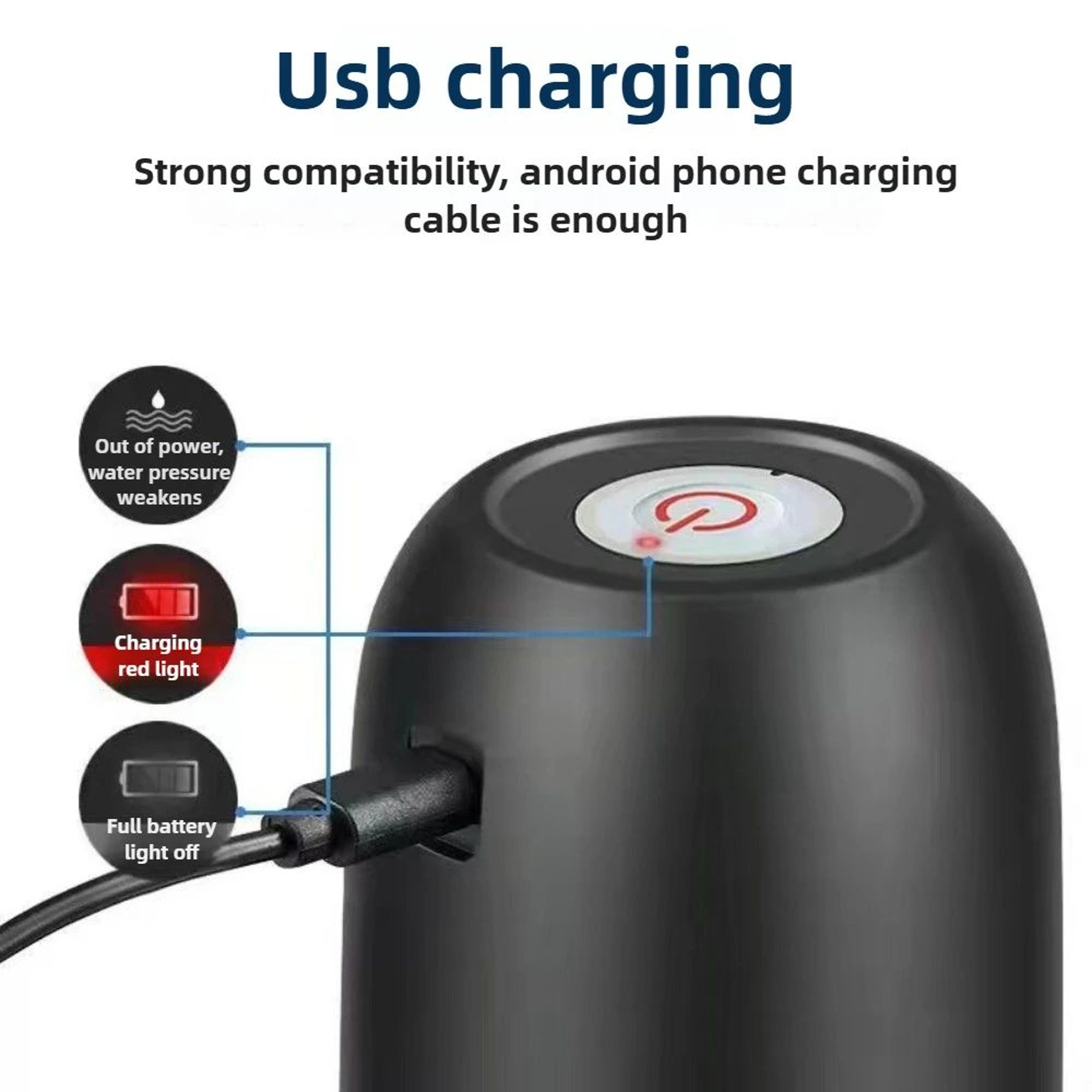USB Rechargeable Automatic Water Bottle Pump  Portable Electric Water Dispenser 3