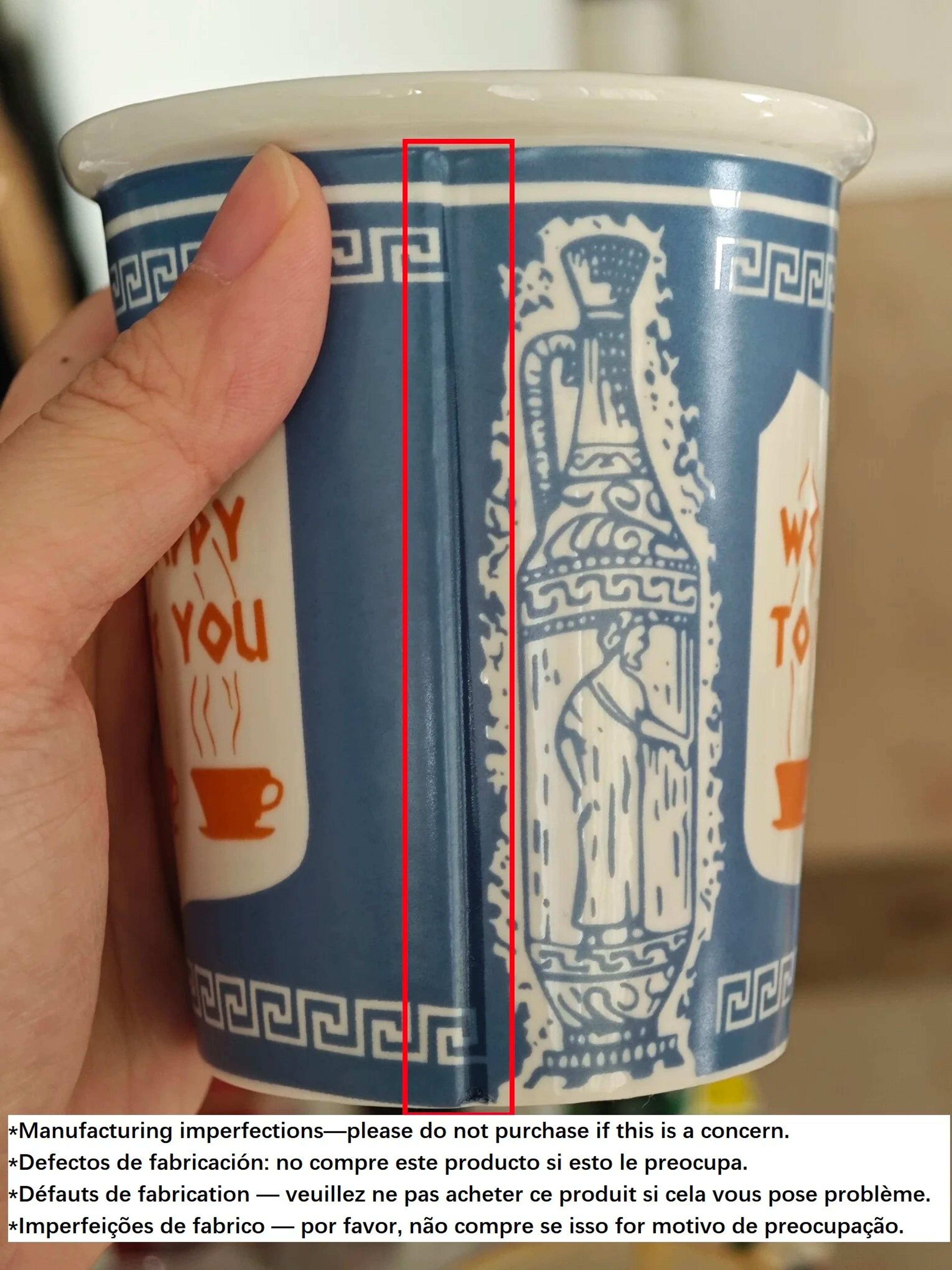 Retro New York Ceramic Coffee Cup 90280ml We Are Happy To Serve You Mug 5