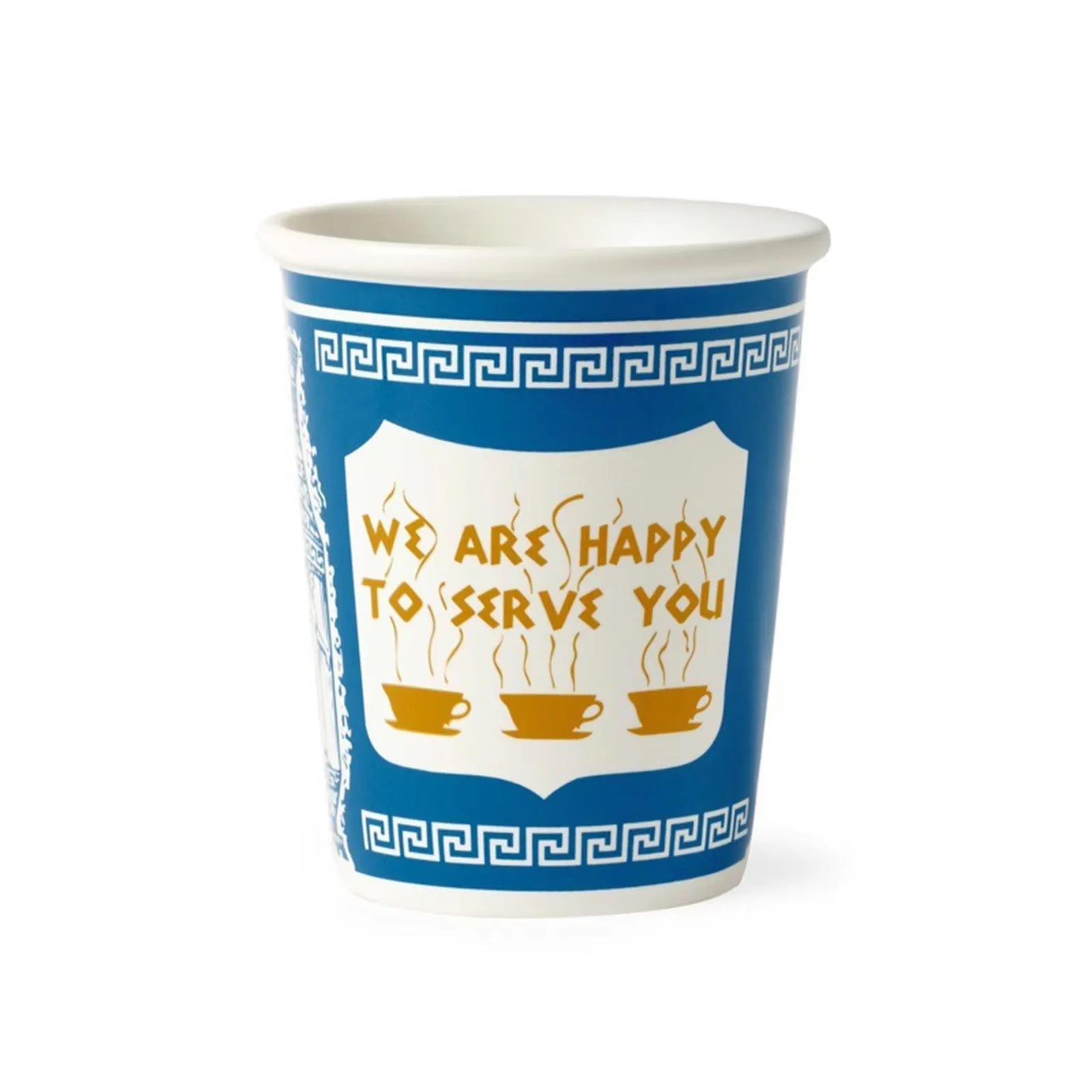 Retro New York Ceramic Coffee Cup 90280ml We Are Happy To Serve You Mug 6