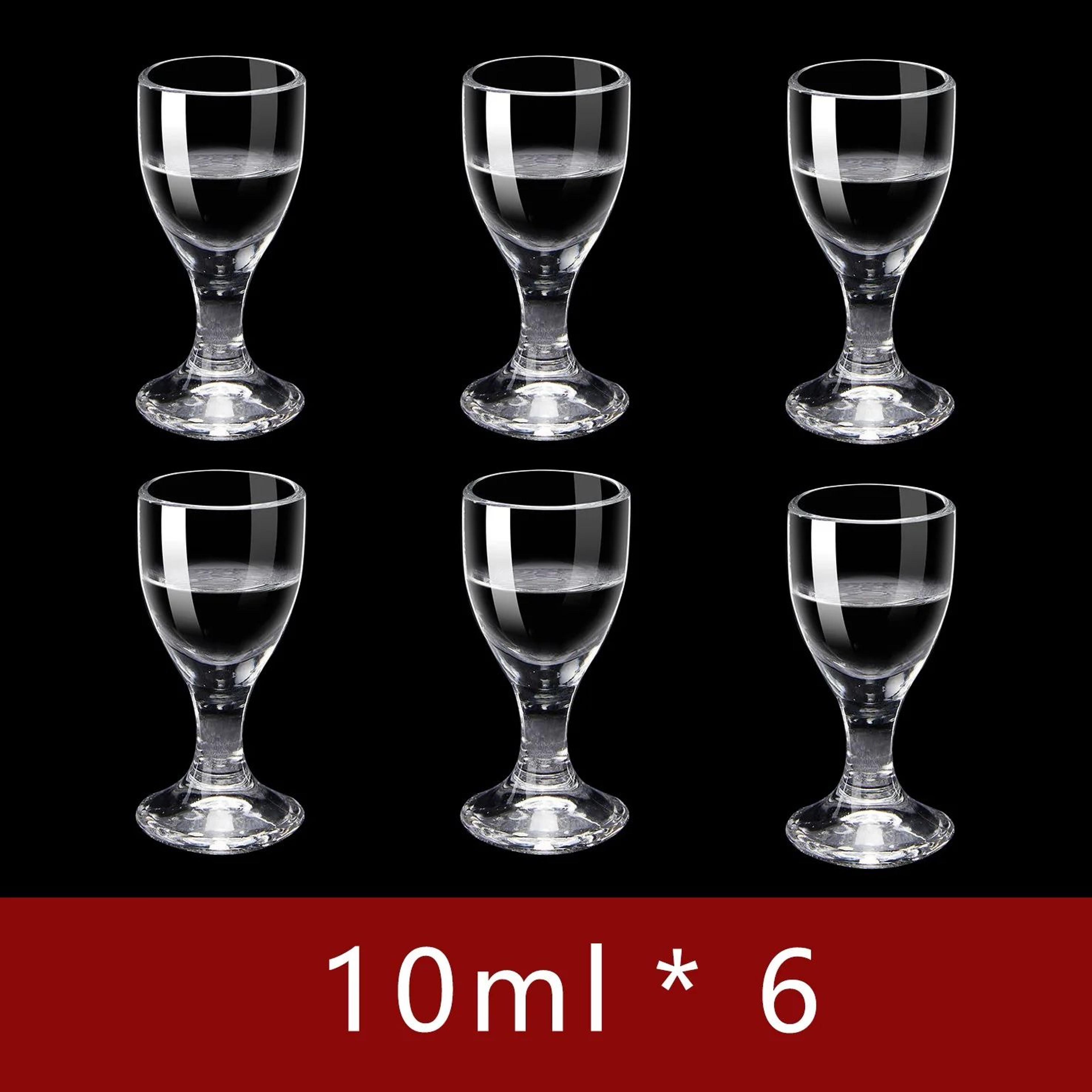 10ml Mini Stem Shot Glasses Set Of 6 For Sake Baijiu And Spirits 8