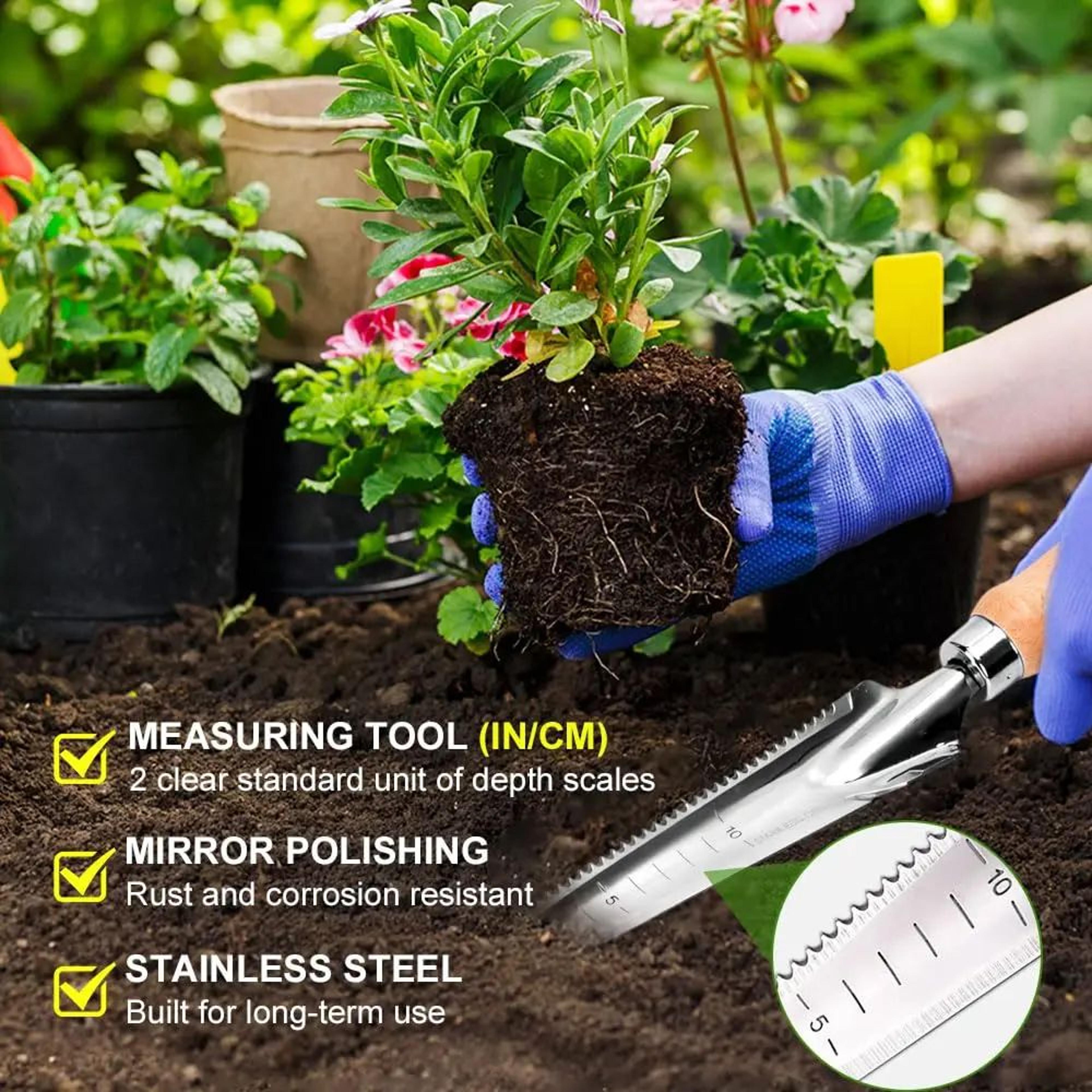Stainless Steel Garden Crack Weeder Weed Puller With Sharp Tines 4