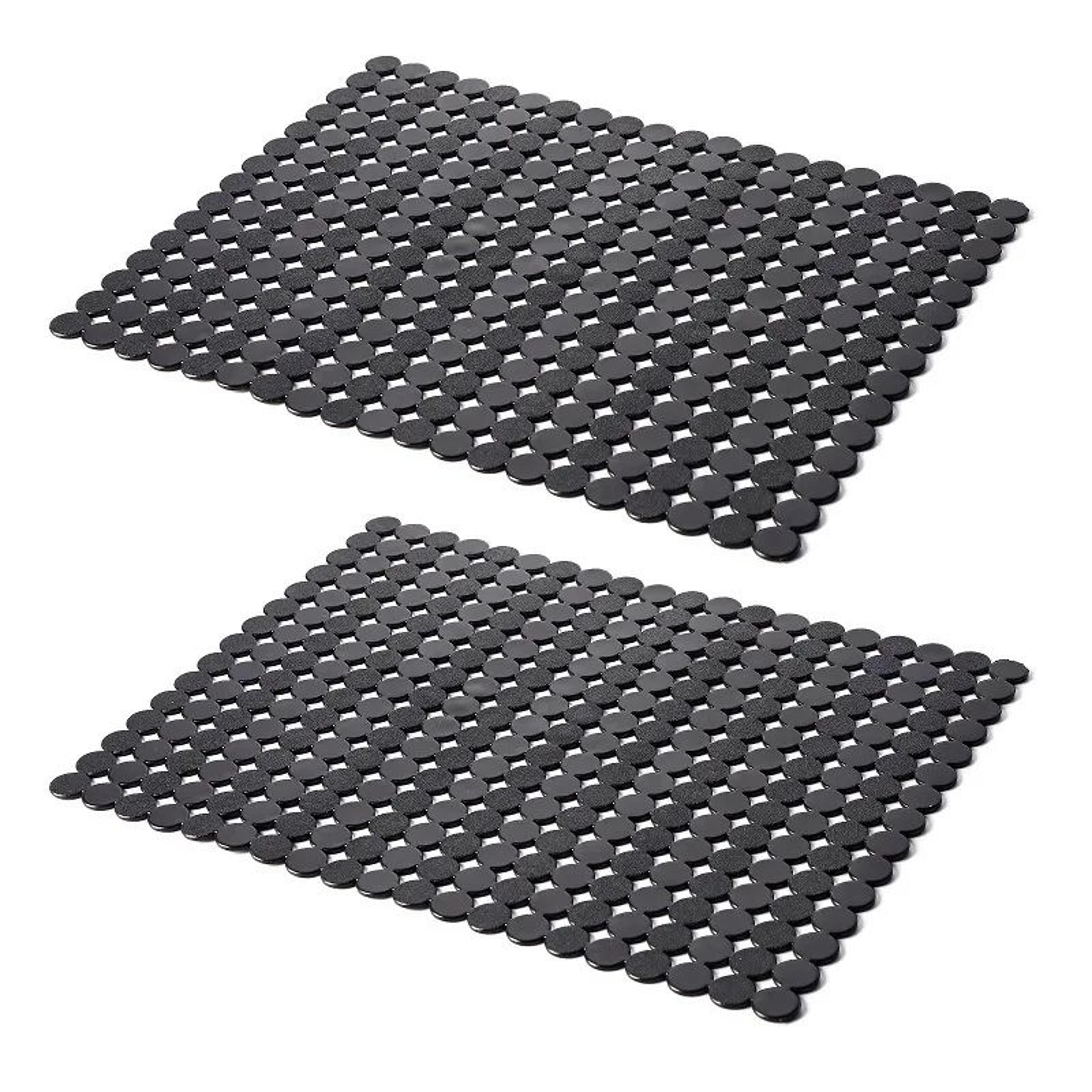 2PCS NonSlip PVC Kitchen Sink Protector Mat For Dishes And Glassware 9