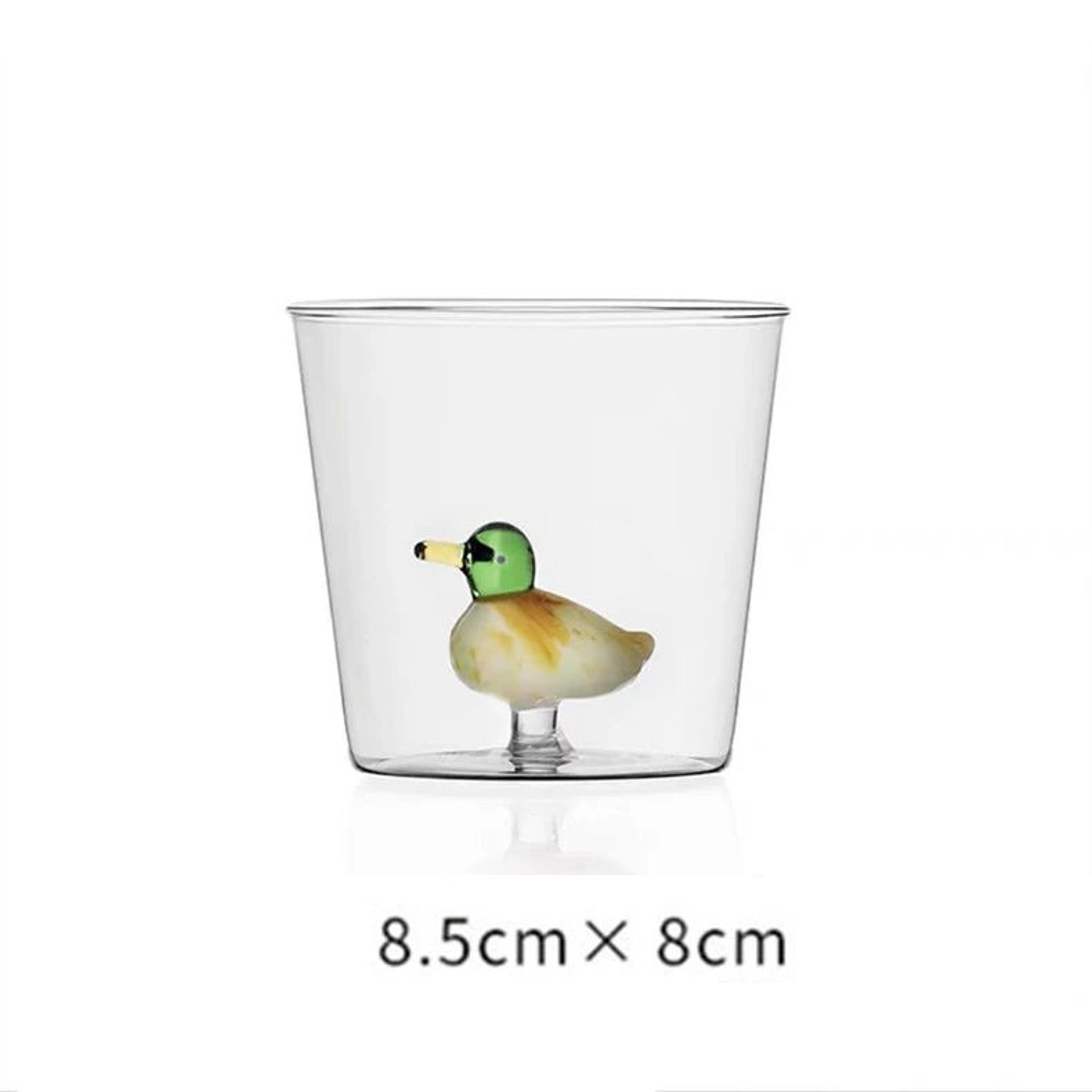 3D Handmade Bubble Glass Cup With Animal And Plant Design 6