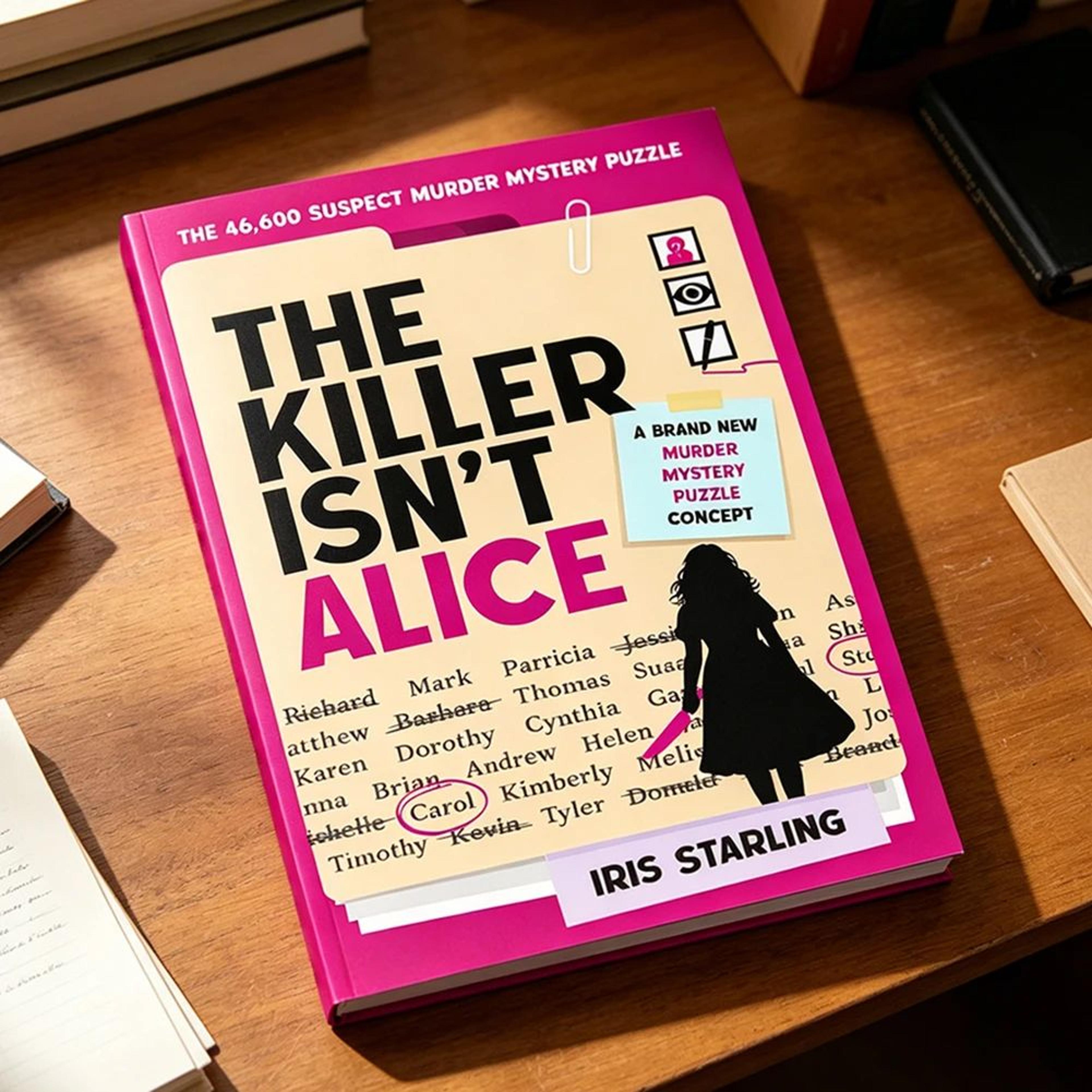 The Killer Isnt Alice 46600 Suspect Murder Mystery Puzzle Book 2
