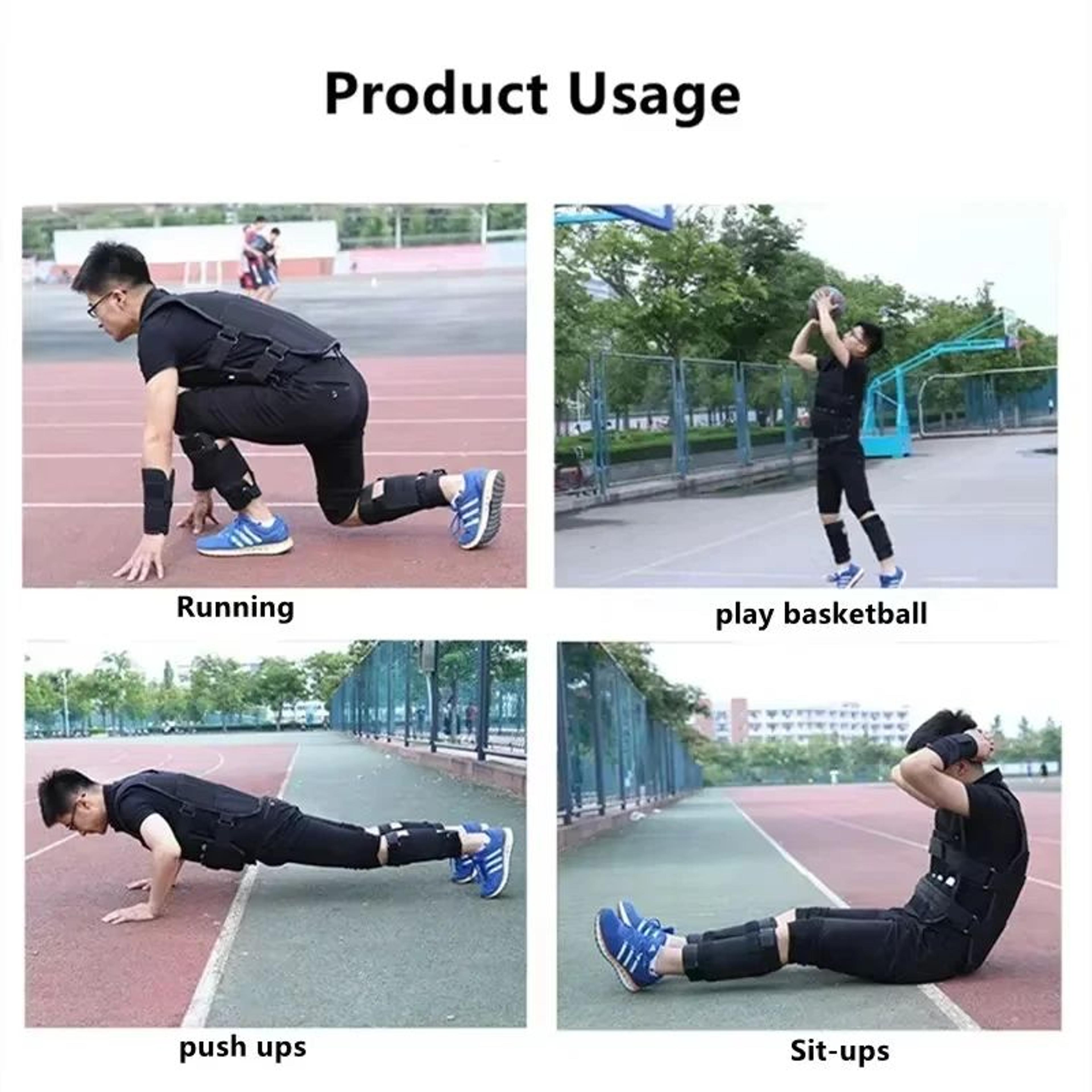 Adjustable 20KG Weighted Vest For Strength Training And Running 3
