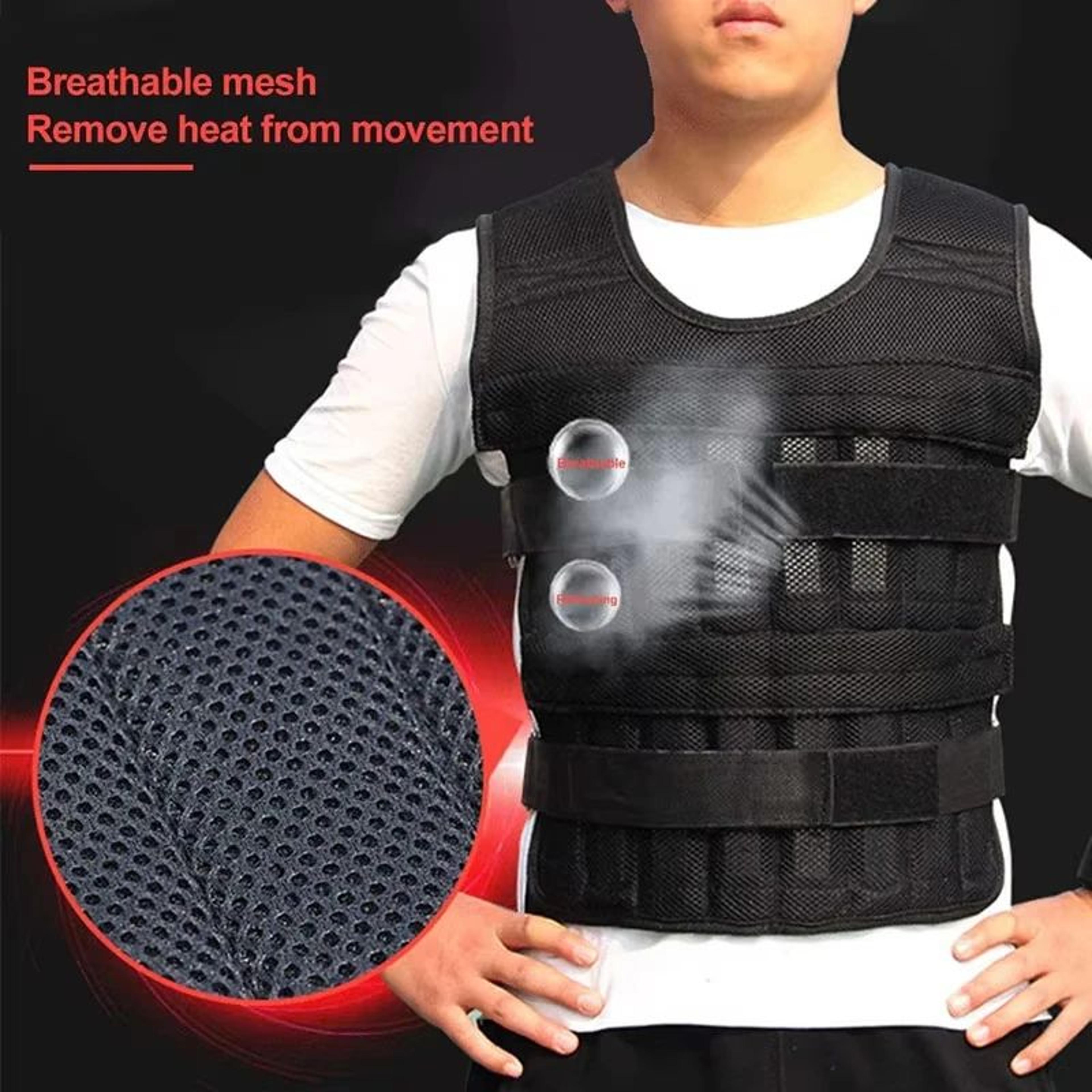 Adjustable 20KG Weighted Vest For Strength Training And Running 2
