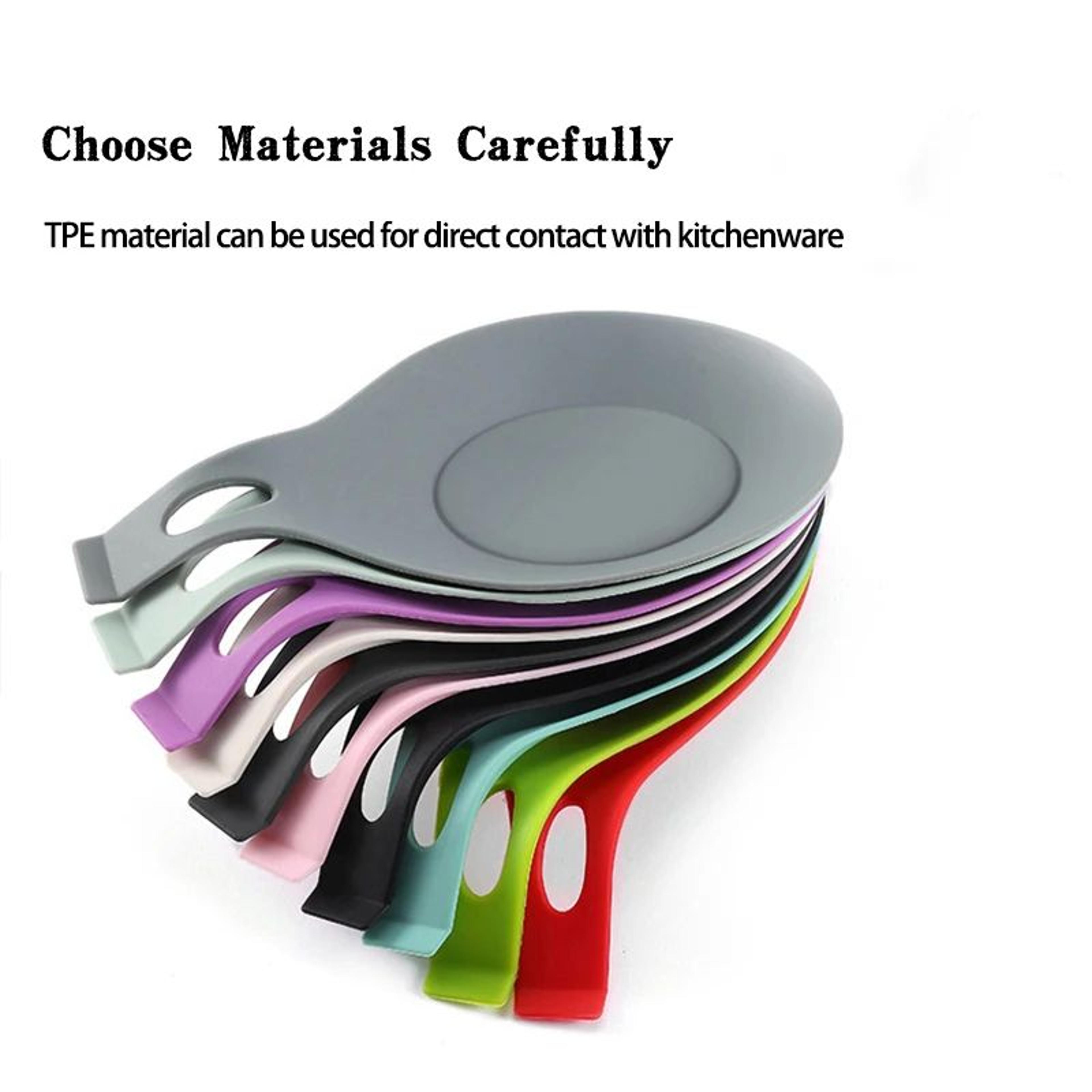 Silicone Spoon Rest Heat Resistant Kitchen Utensil Holder 3