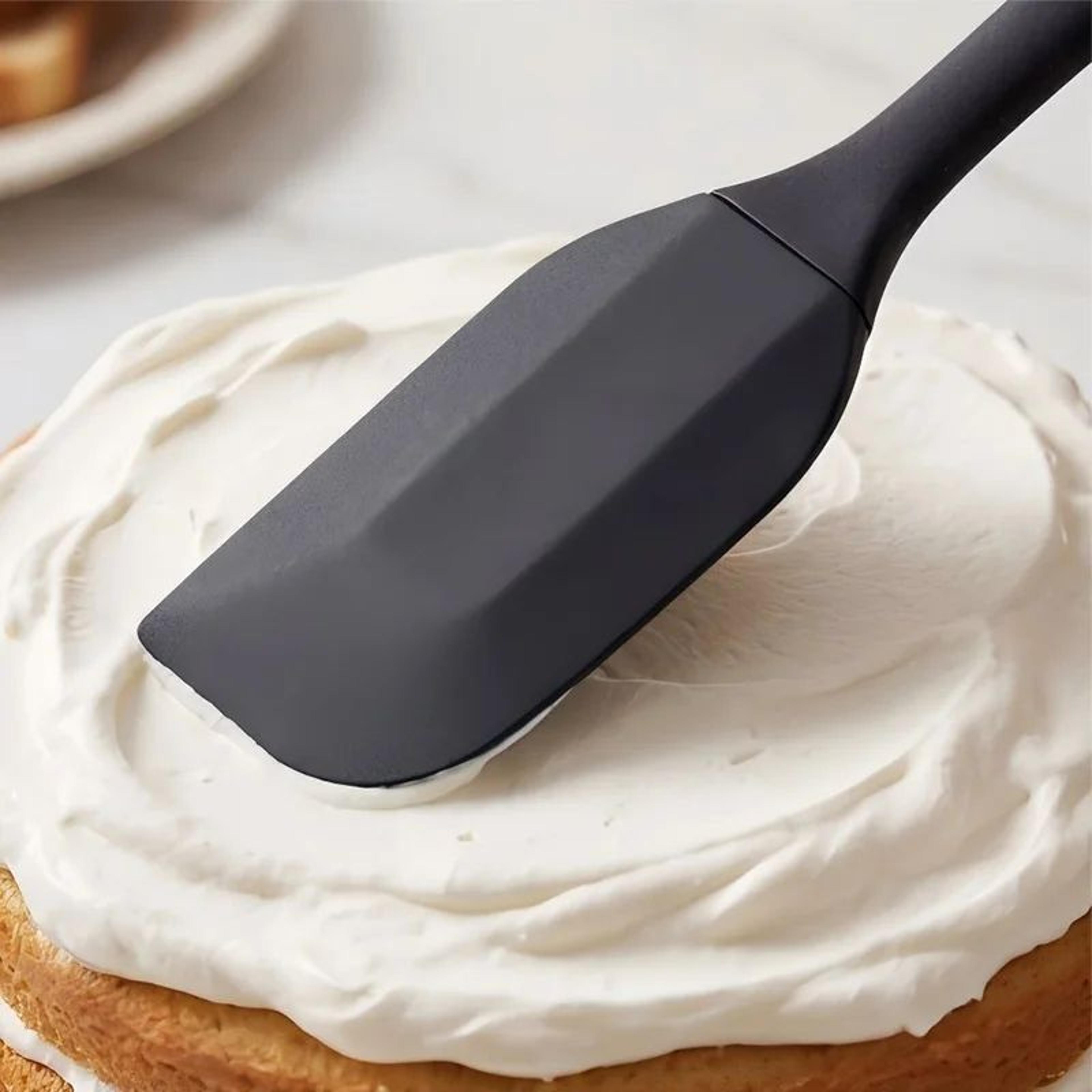 4PCS Heat Resistant Silicone Spatula Set For Baking Cooking And Cake Decorating 2