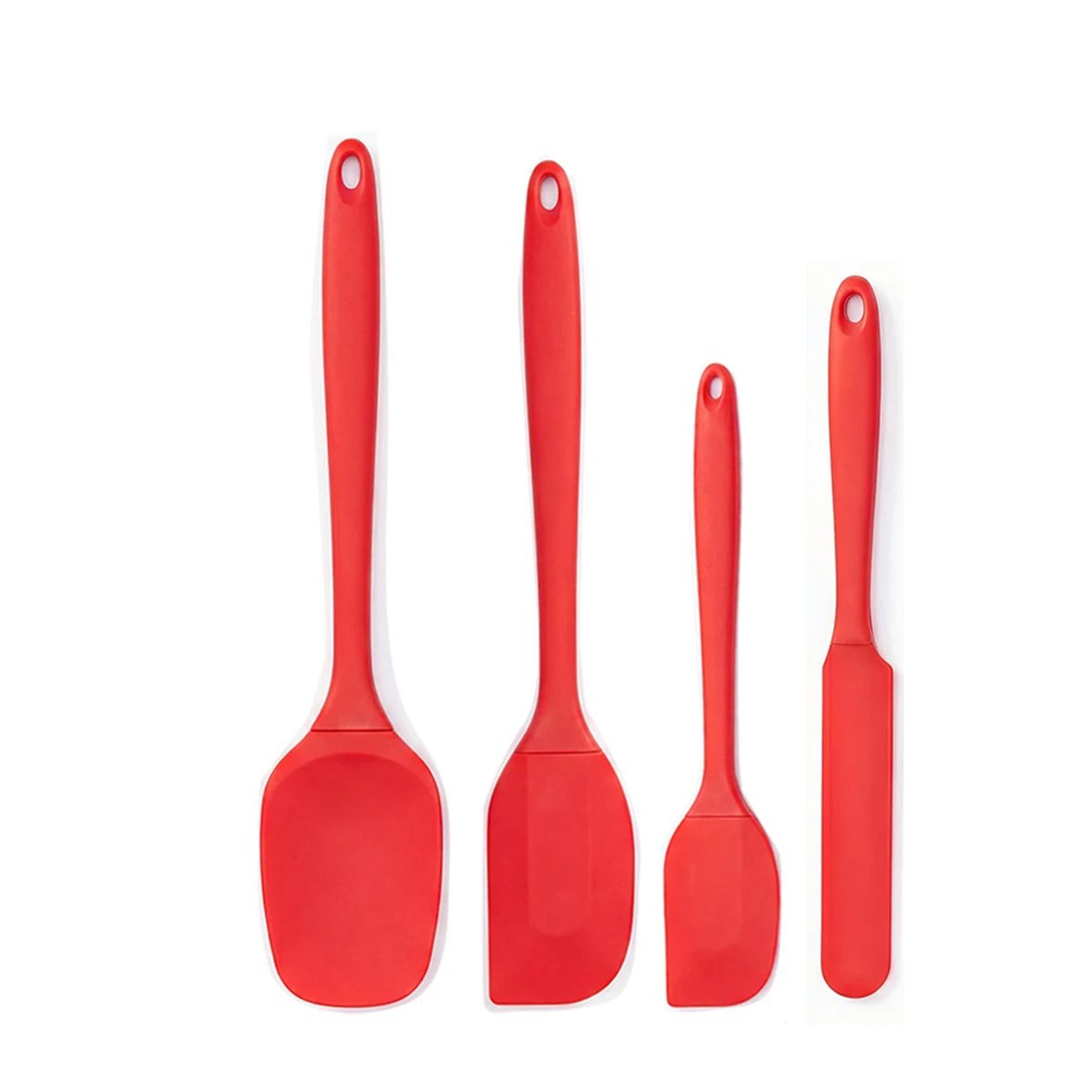 Heat Resistant Silicone Spatula Set With NonSlip Handles For Cooking And Baking 7