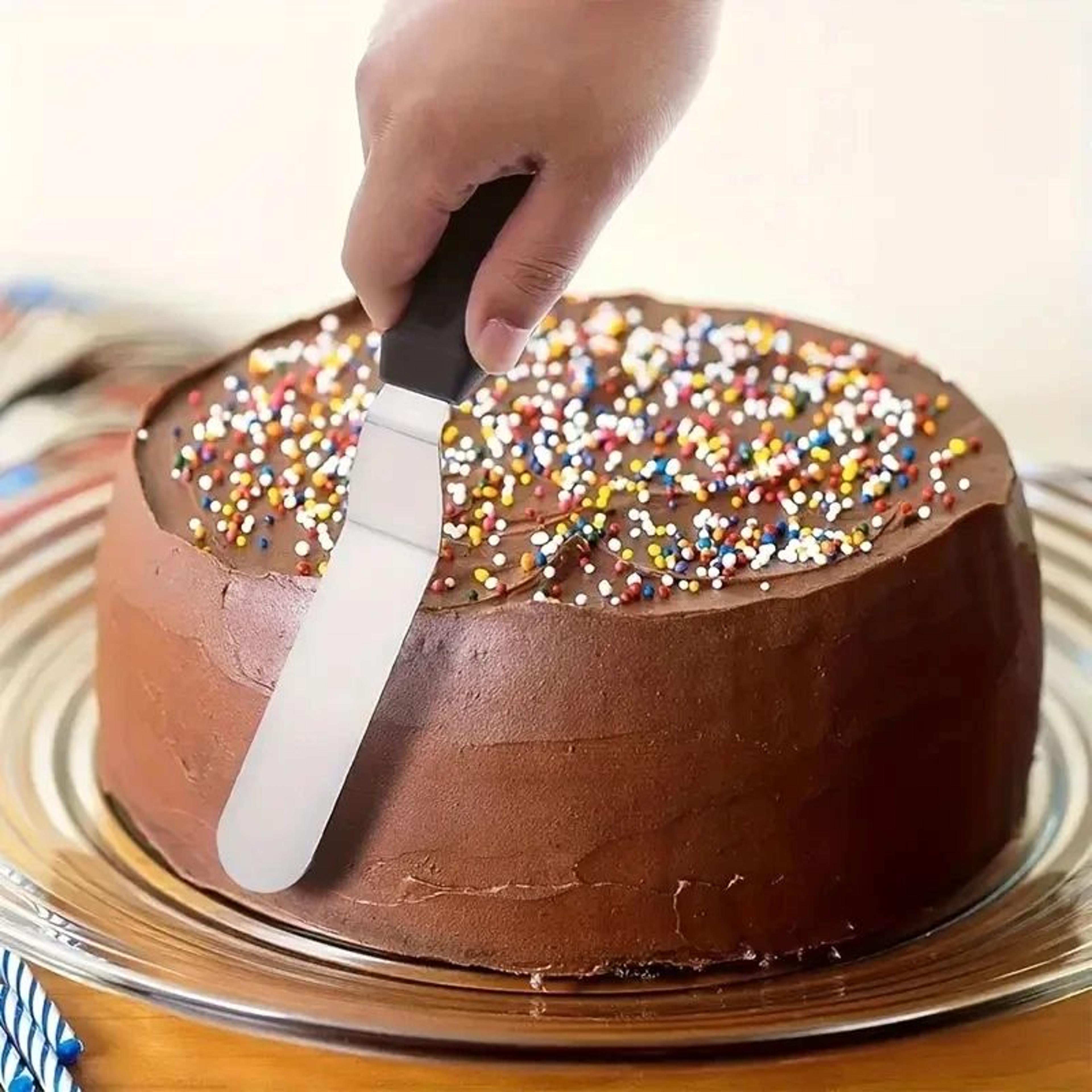 Stainless Steel Offset Icing Spatula For Cake Frosting And Decorating 1