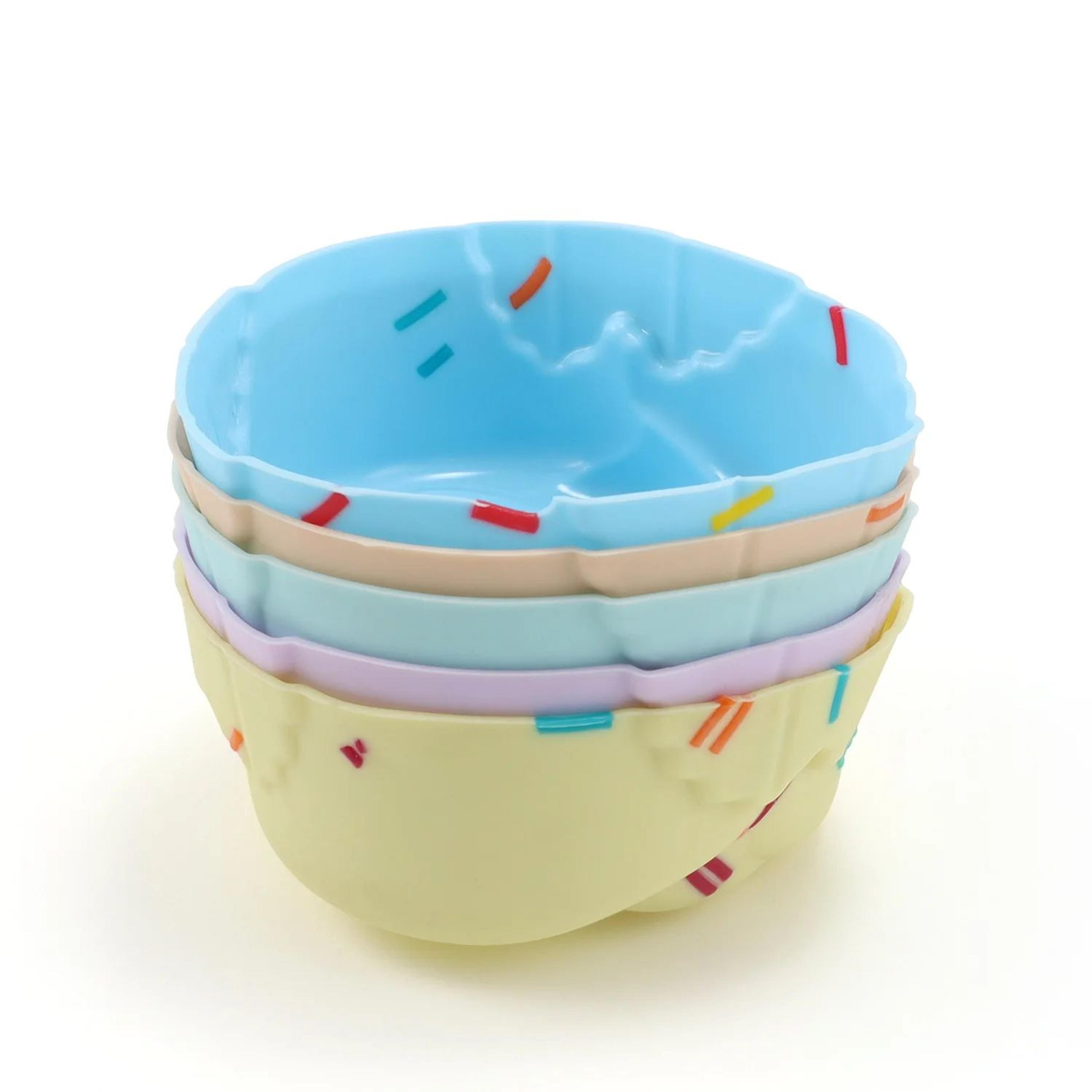 5PCS Reusable Silicone Cupcake Molds For Muffins Cakes And Desserts 13