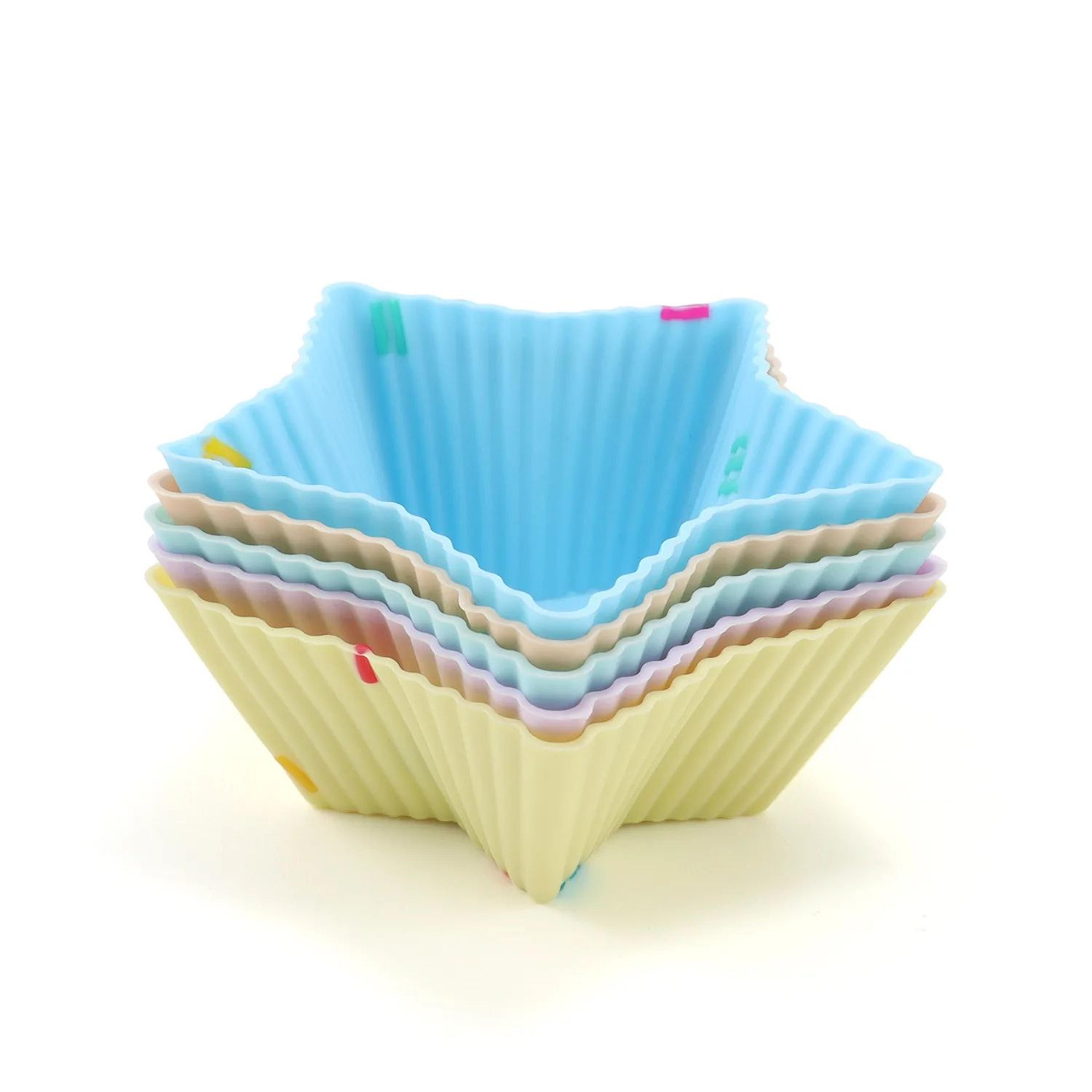 5PCS Reusable Silicone Cupcake Molds For Muffins Cakes And Desserts 9