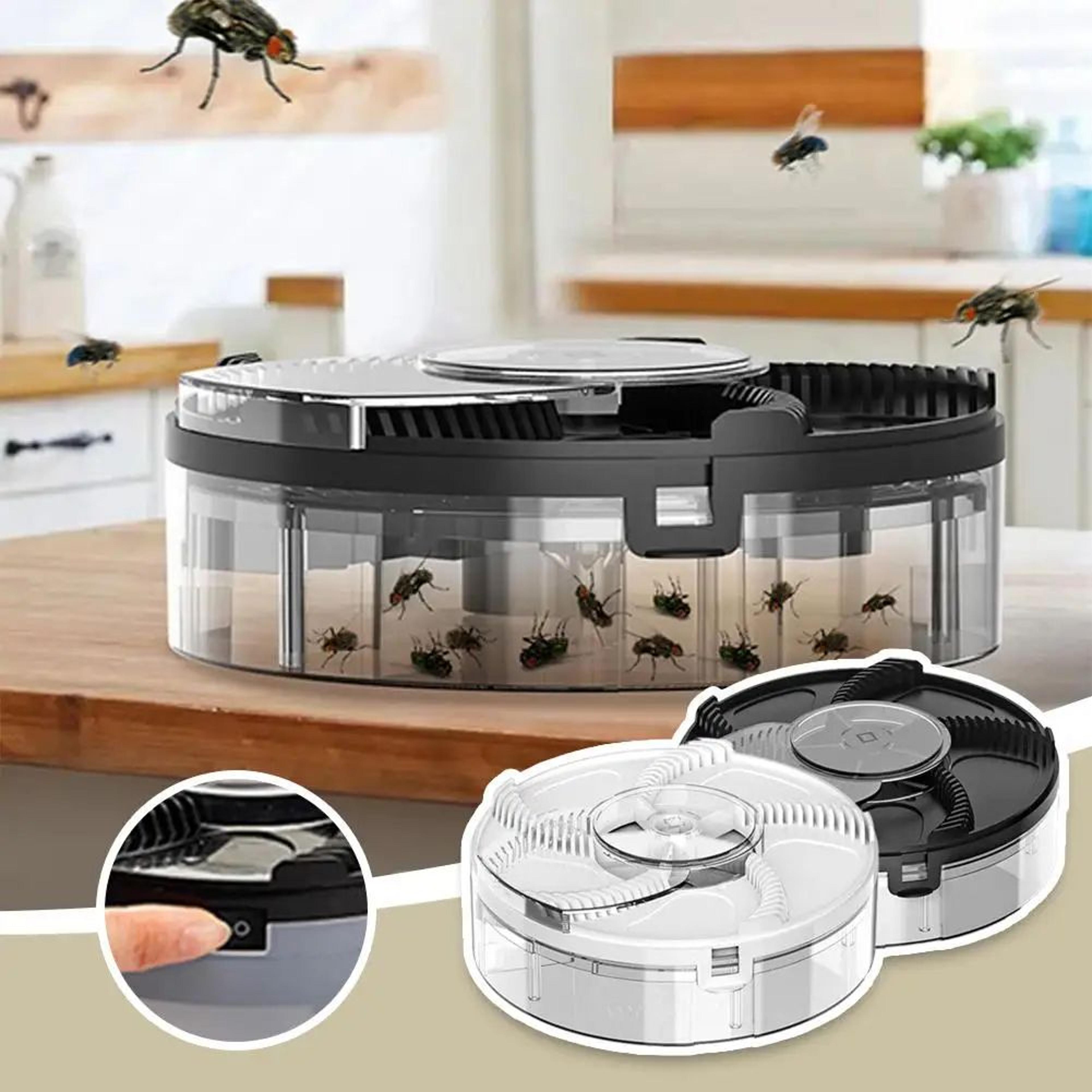 USB Rechargeable Electric Fly Trap Automatic Rotating Fly Catcher 1