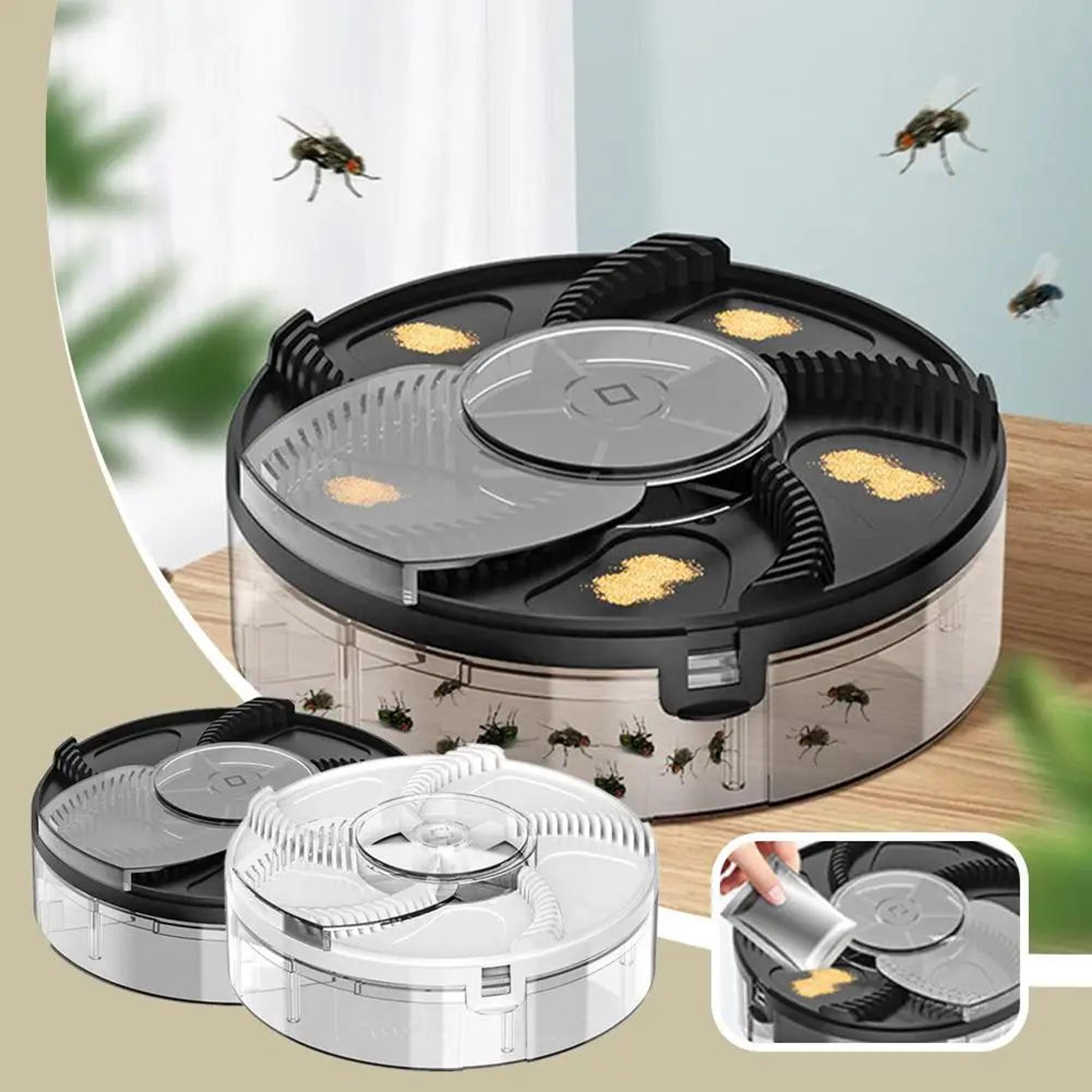 USB Rechargeable Electric Fly Trap Automatic Rotating Fly Catcher 0