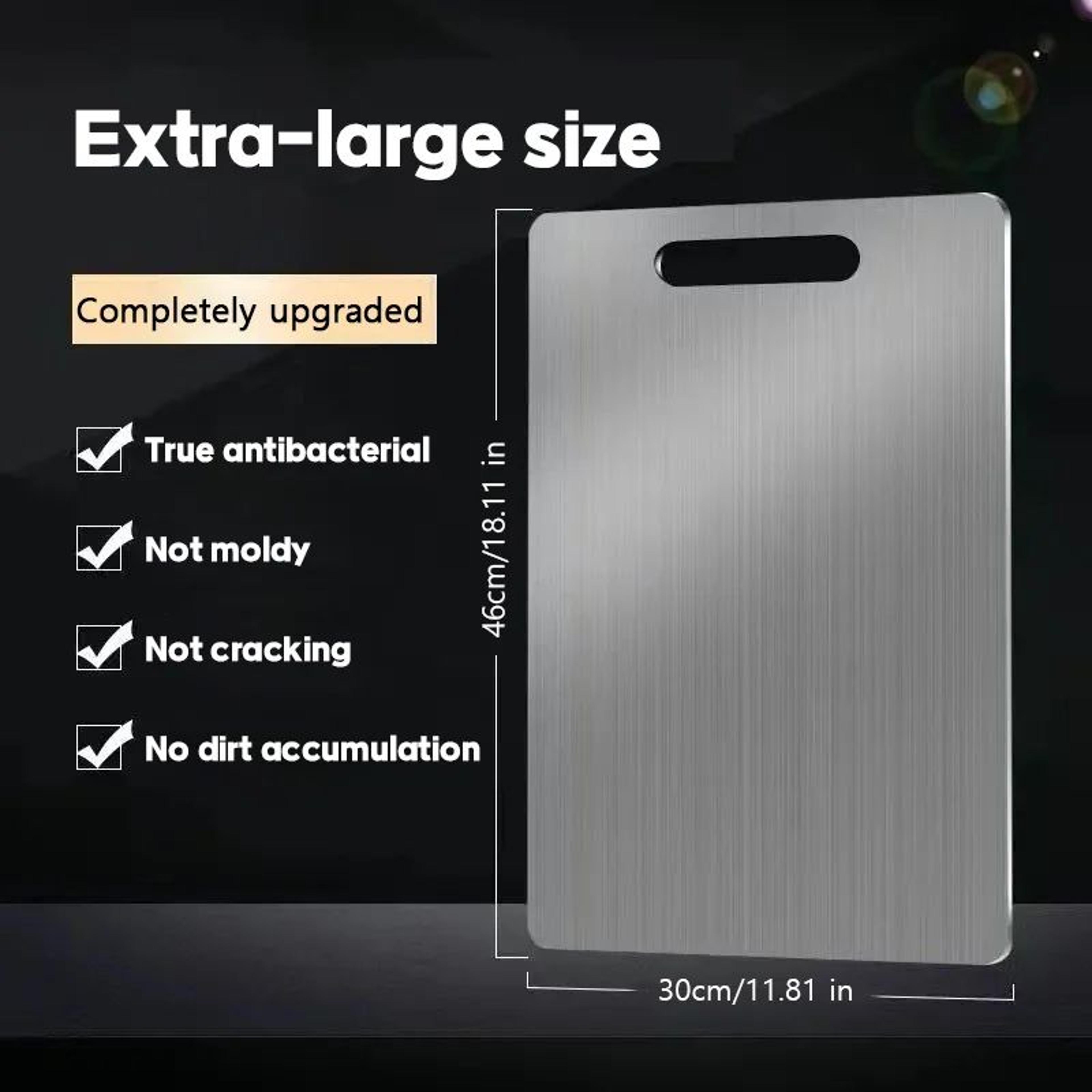 316 Stainless Steel DoubleSided Titanium Cutting Board For Kitchen 9
