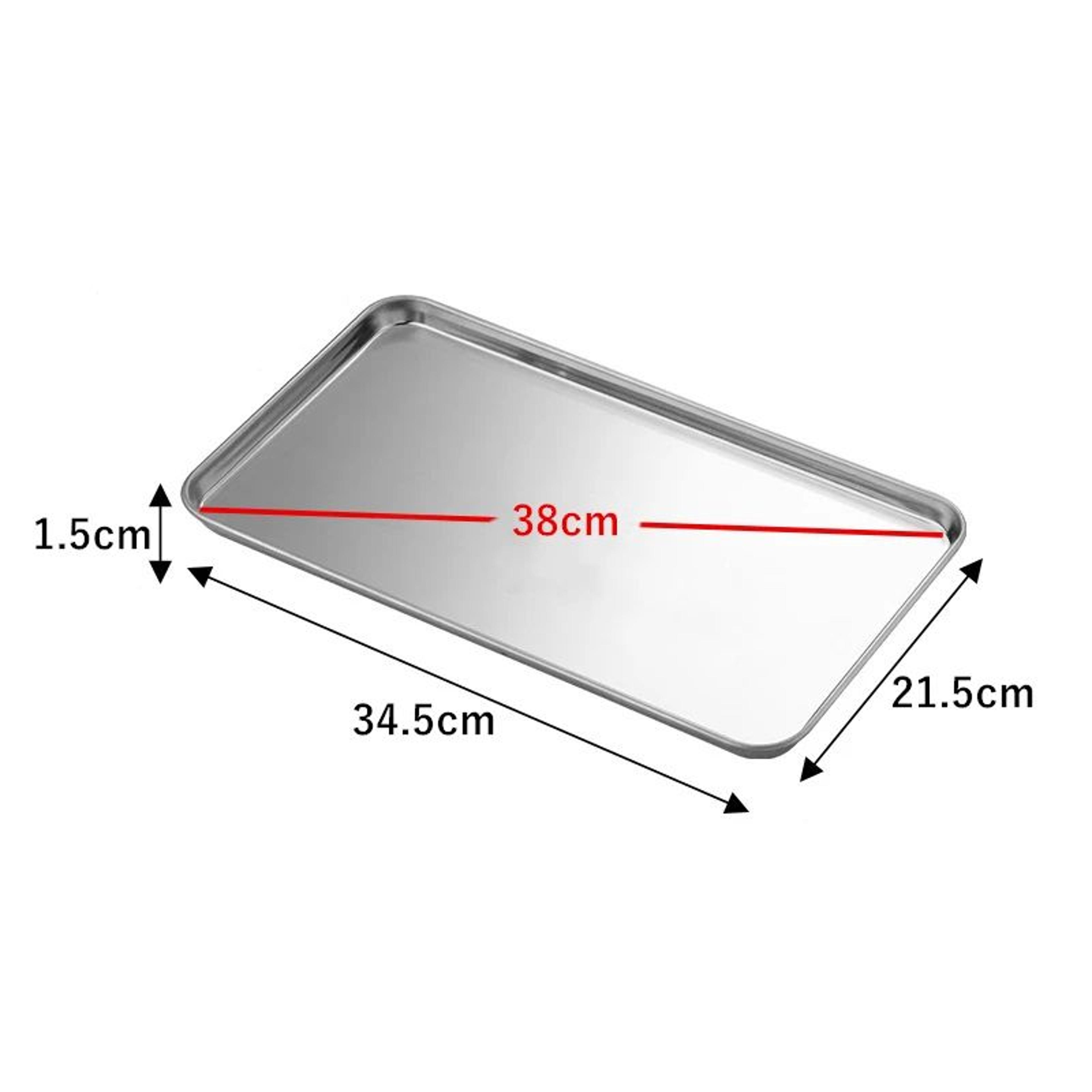 304 Stainless Steel Rectangular Food Serving Tray For Kitchen Restaurant And Pastry Use 9