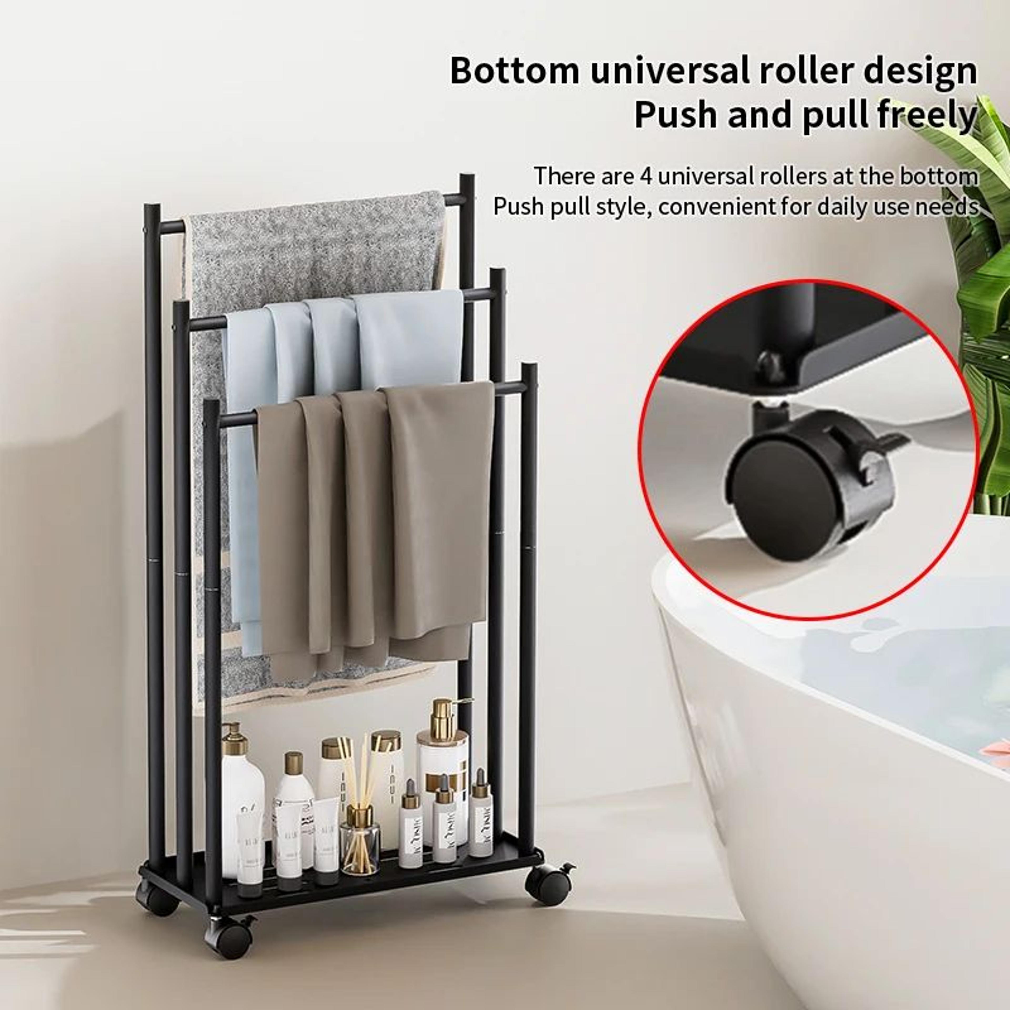 3Tier Freestanding Bathroom Towel Rack For Poolside And Home 2