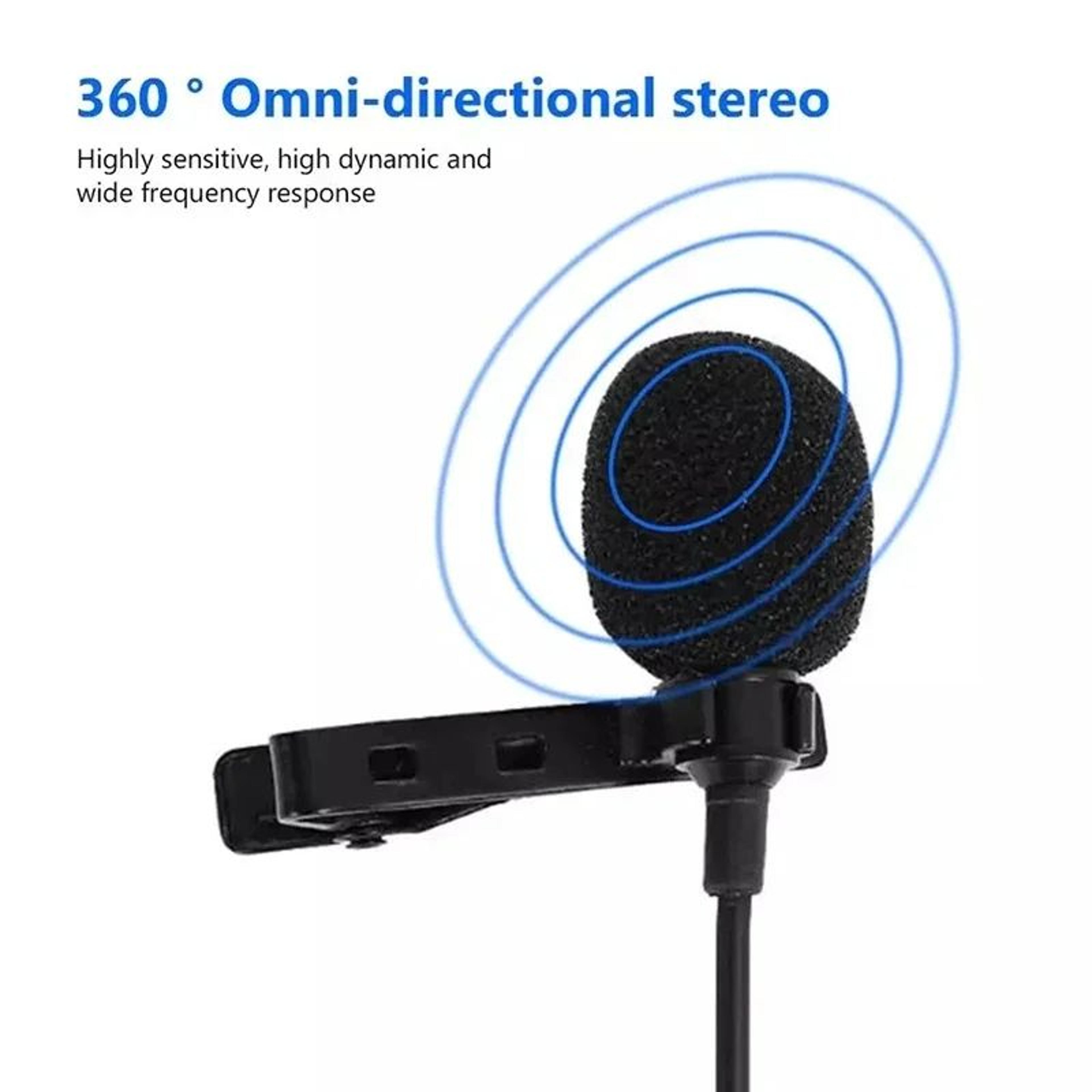 Portable Mini Lavalier Microphone With USB TypeC And 35mm ClipOn Condenser Mic 5