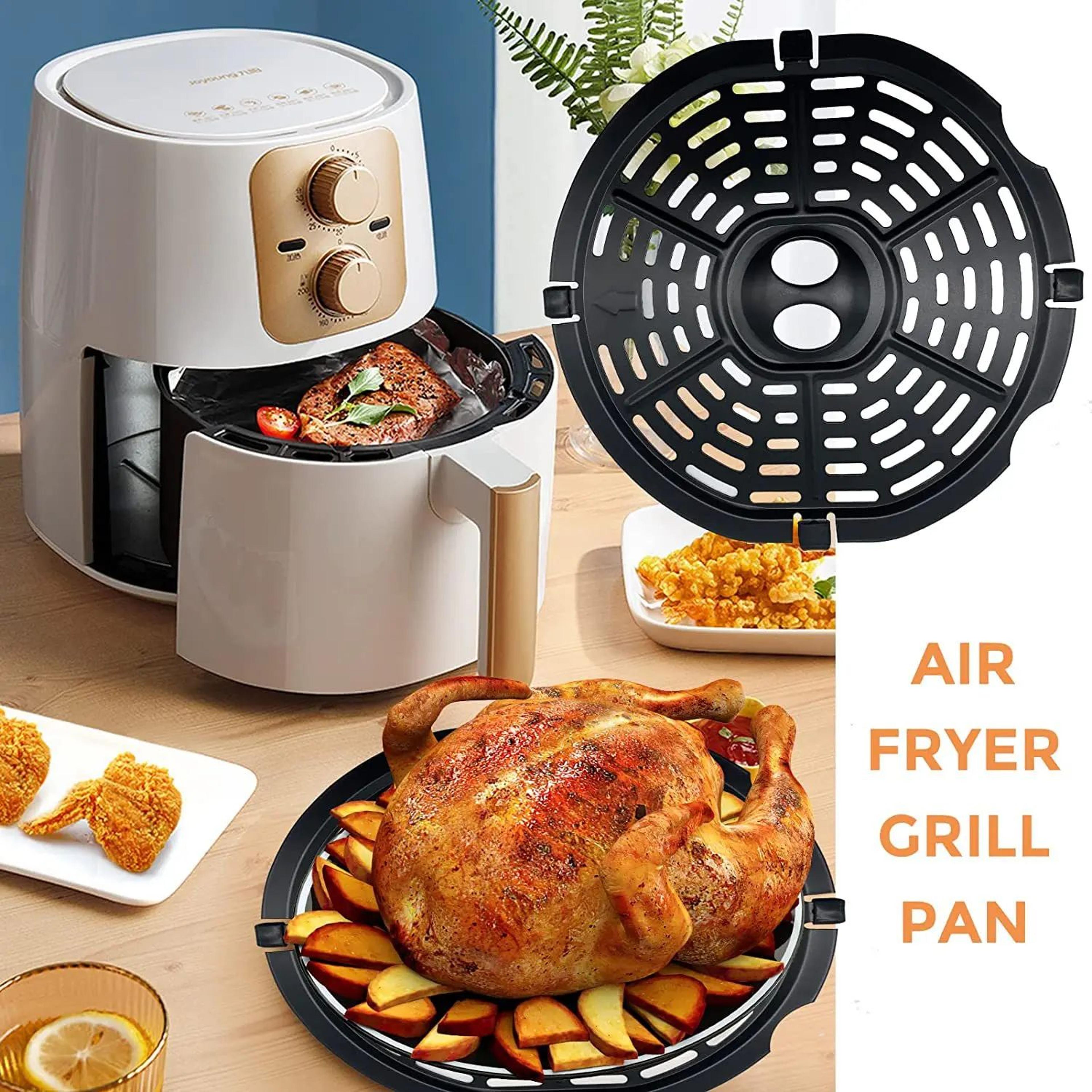 air fryer replacement grill pan with food divider crisper tray
