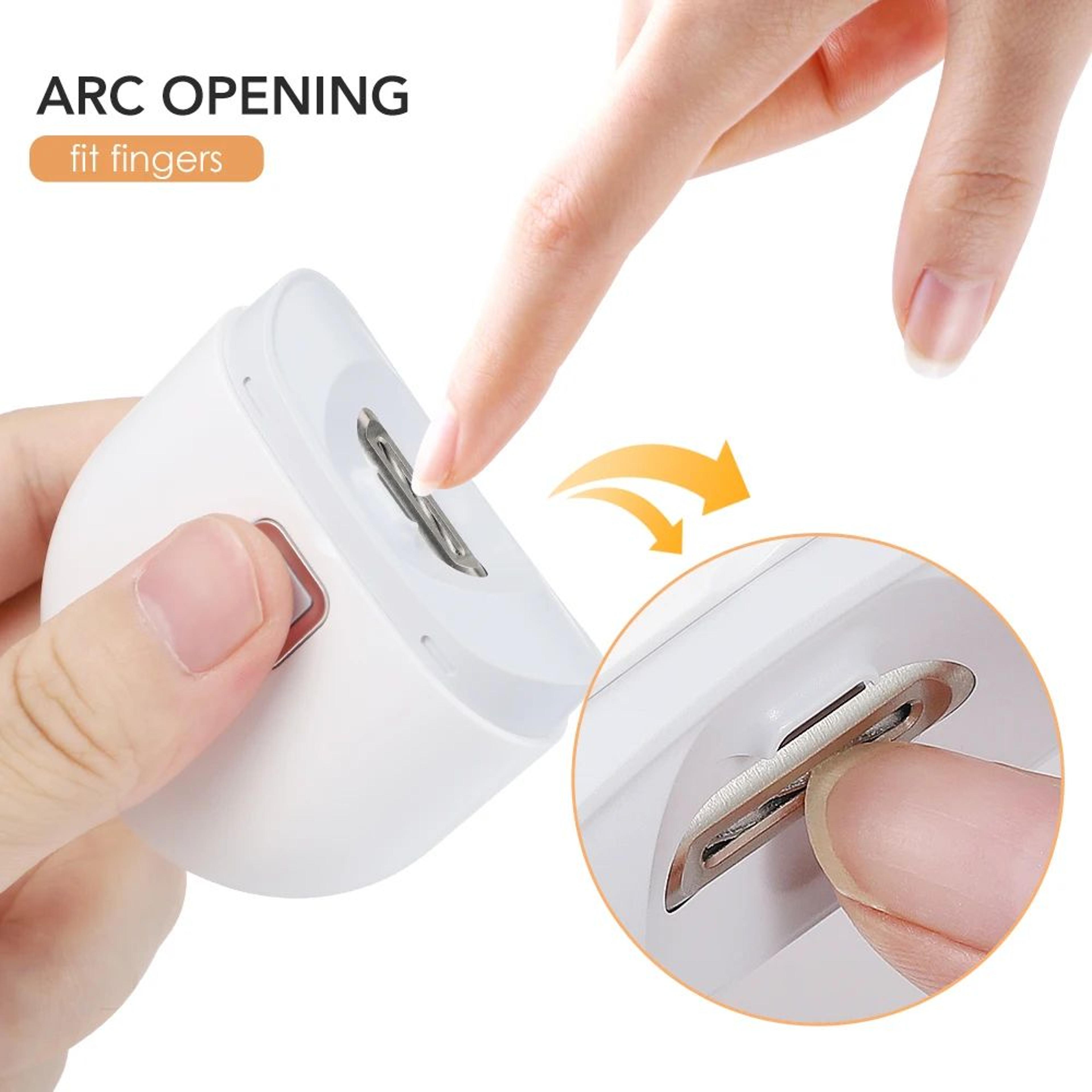 Automatic Electric Nail Clipper With LED Light And USBC Rechargeable Nail Trimmer 3