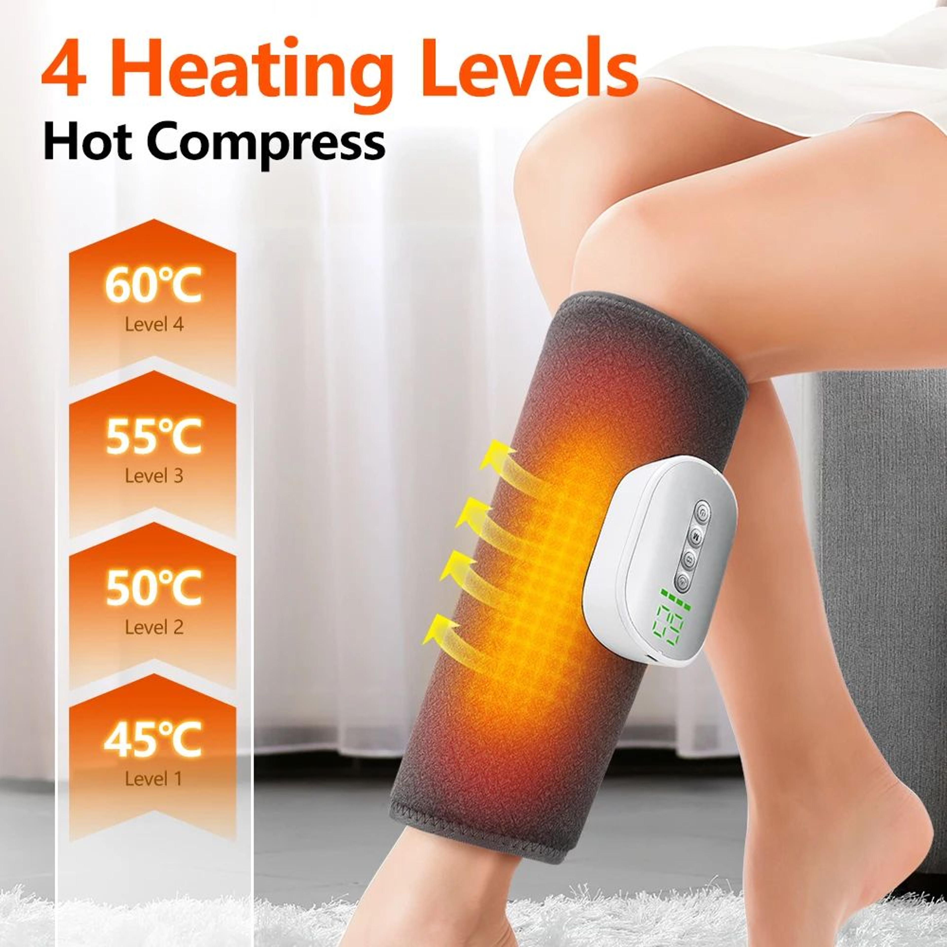 Wireless Heated Air Compression Calf Massager With 4 Modes And 8 Intensities 2