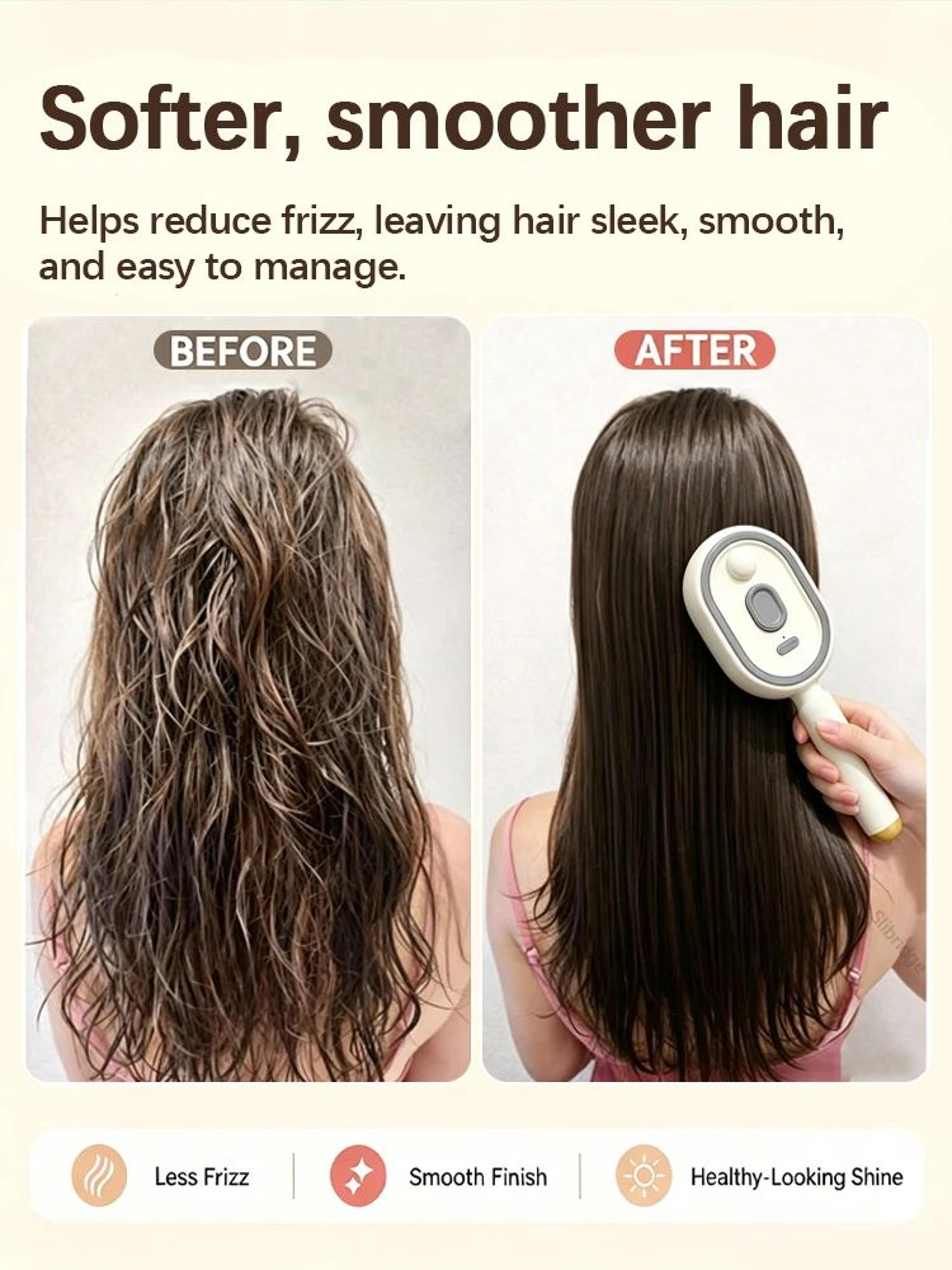 Multifunctional Spray Hair Brush With Scalp Massage And AntiFrizz Detangling 5