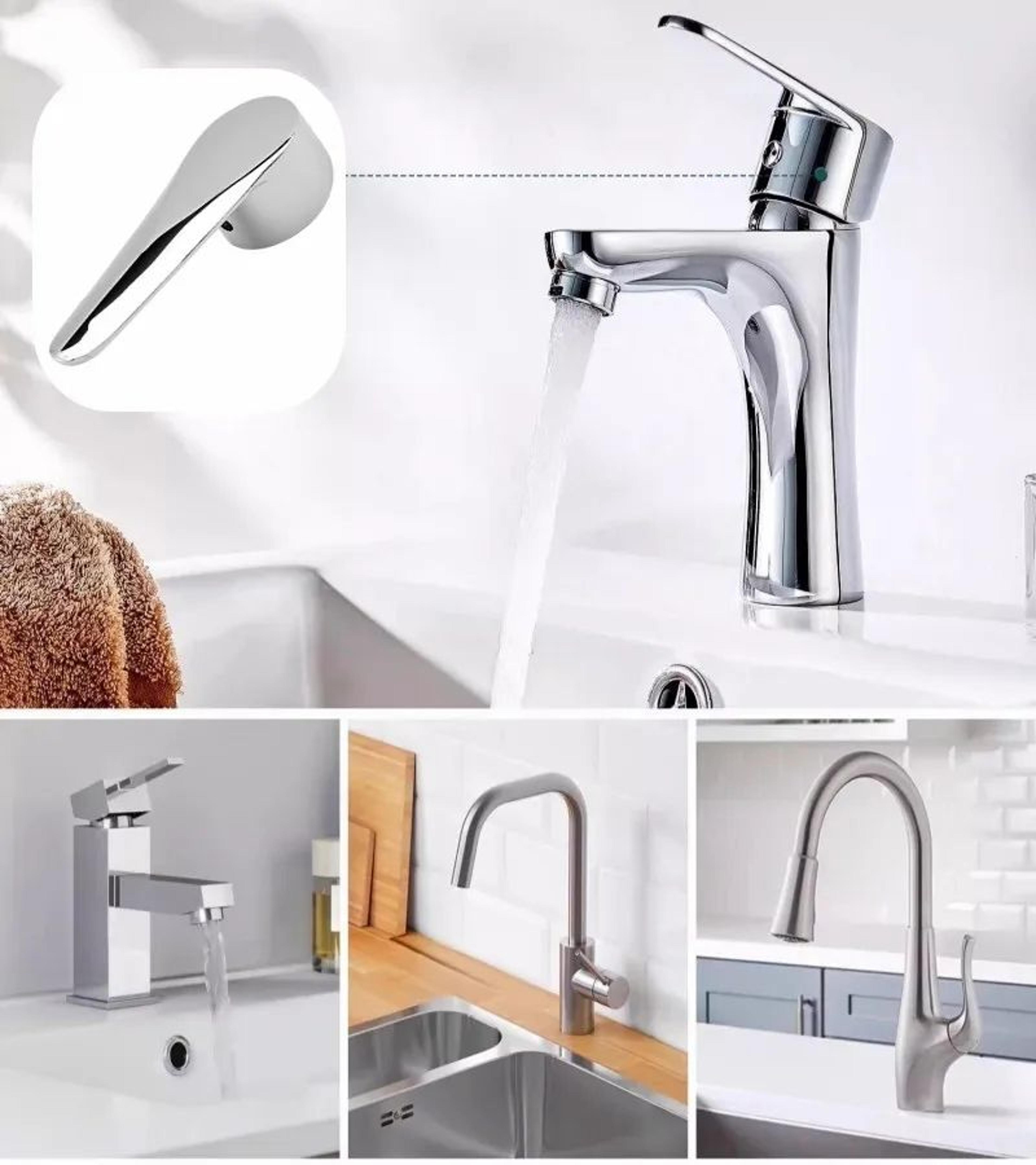 Hot Cold Faucet Handle Dial Replacement Cover For Basin And Shower Tap 4