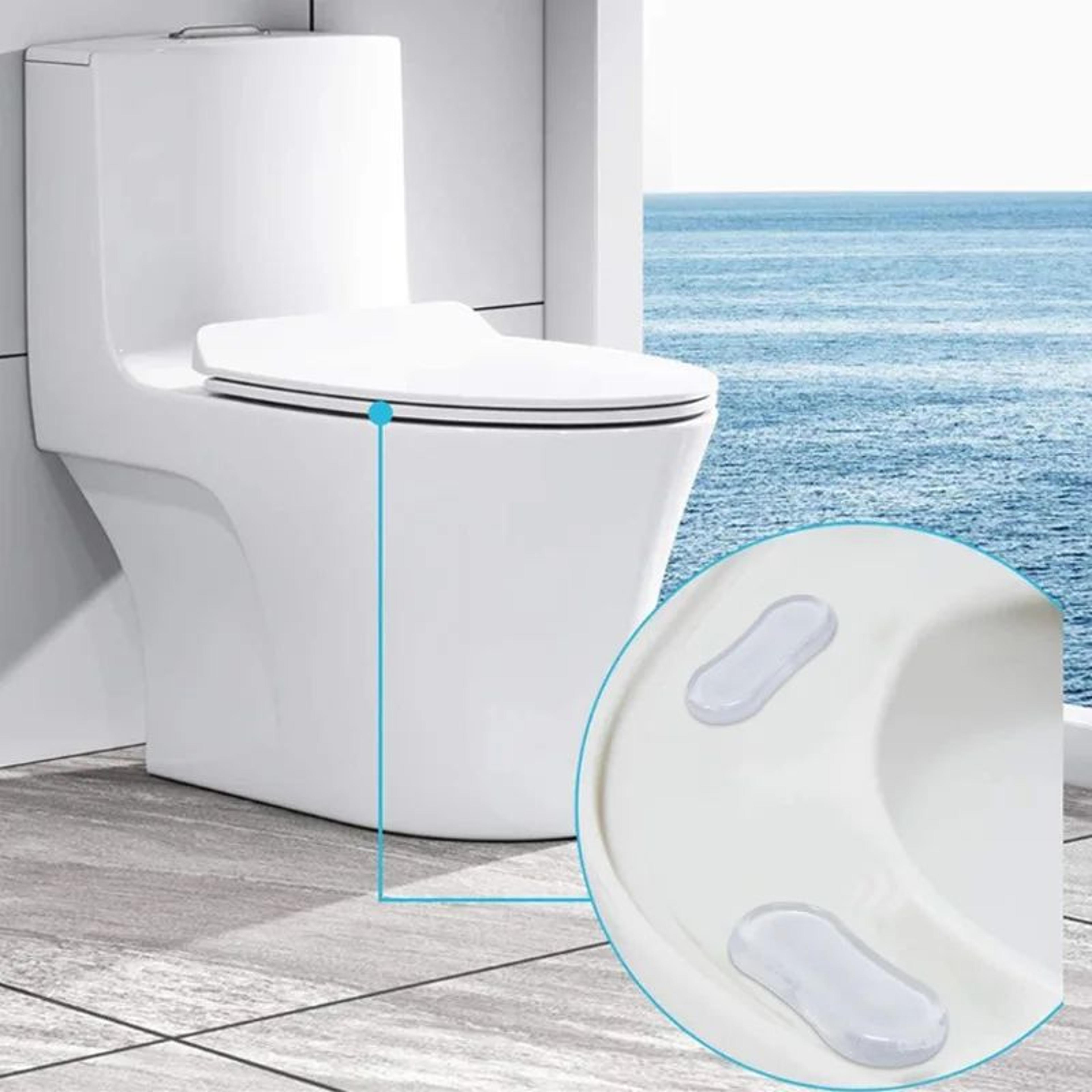 4PCS SelfAdhesive Toilet Seat Bumpers AntiSlip Cushion Pads 4