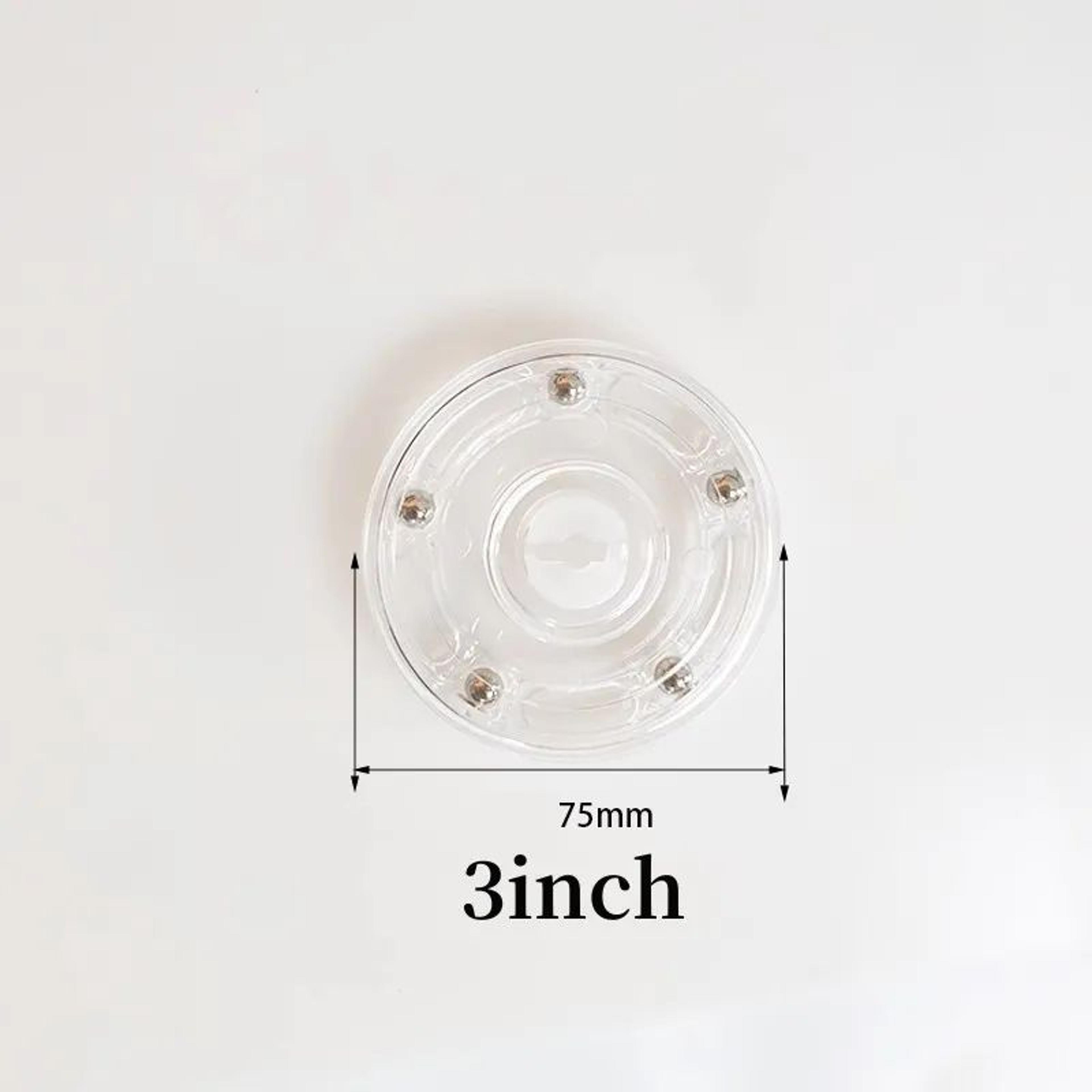 Acrylic 360 Rotating Display Stand Clear Round Turntable 6