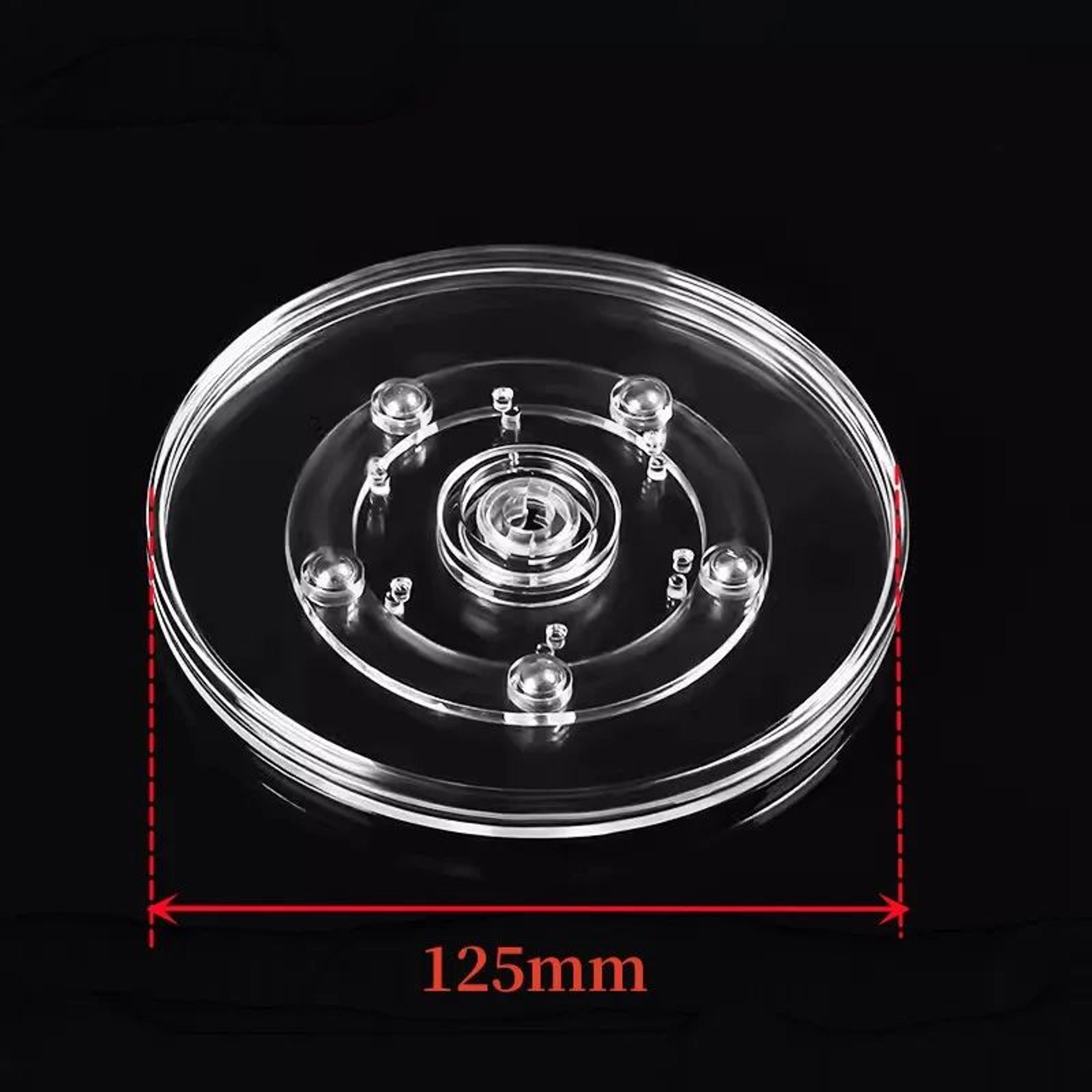 Acrylic 360 Rotating Display Stand Clear Round Turntable 11