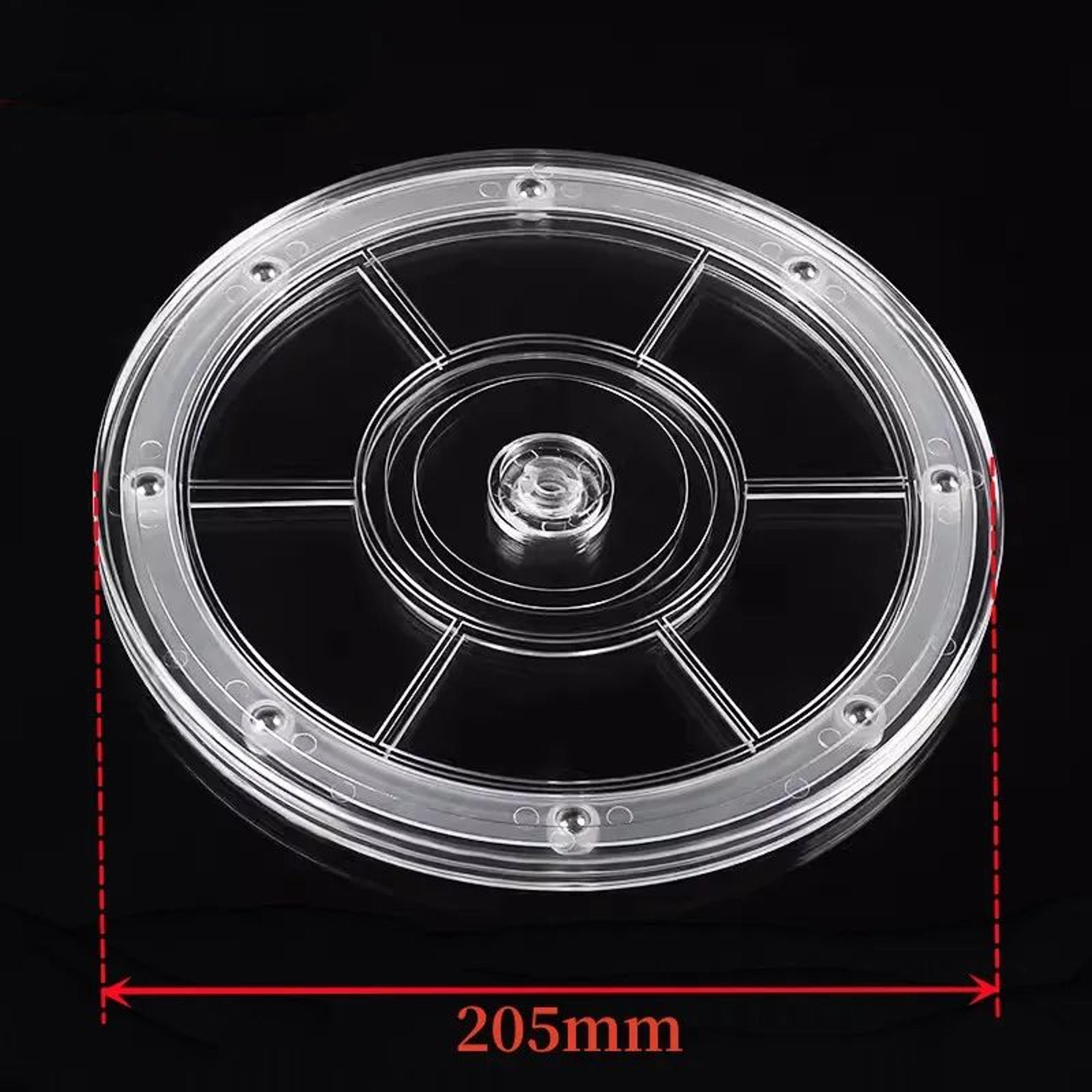Acrylic 360 Rotating Display Stand Clear Round Turntable 7