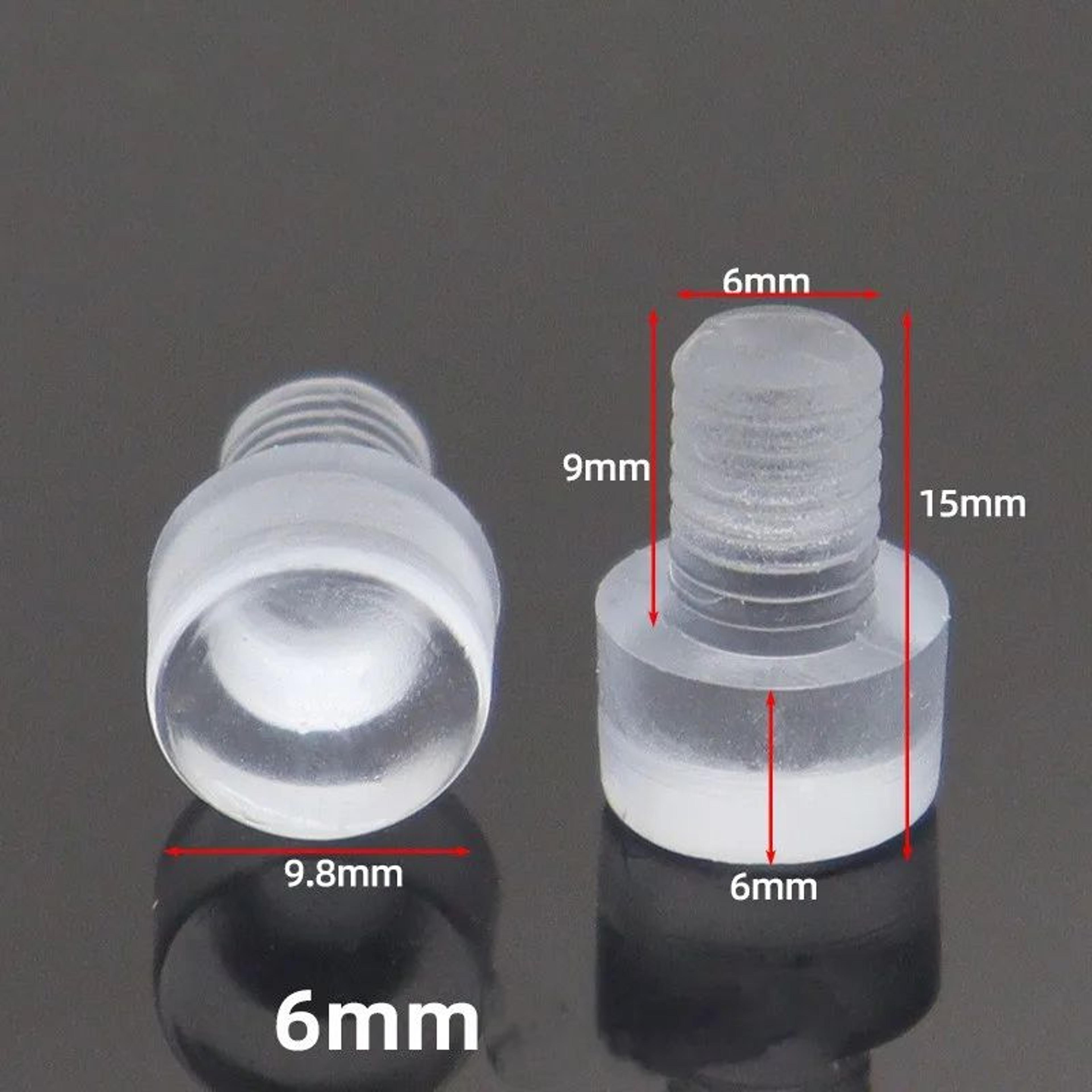 20PCS Transparent Rubber Cabinet Door Bumpers AntiSlip Furniture Pads 9