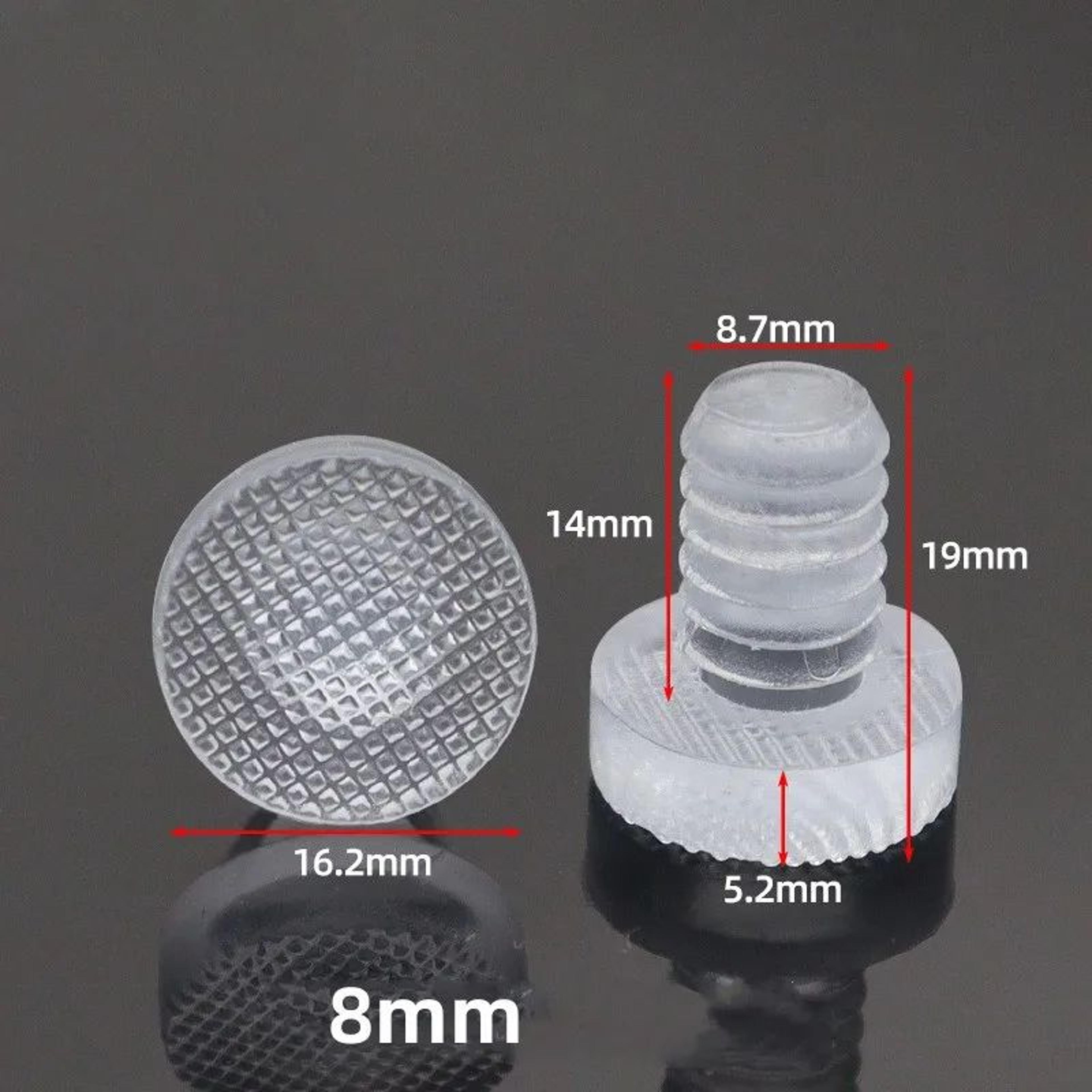 20PCS Transparent Rubber Cabinet Door Bumpers AntiSlip Furniture Pads 10