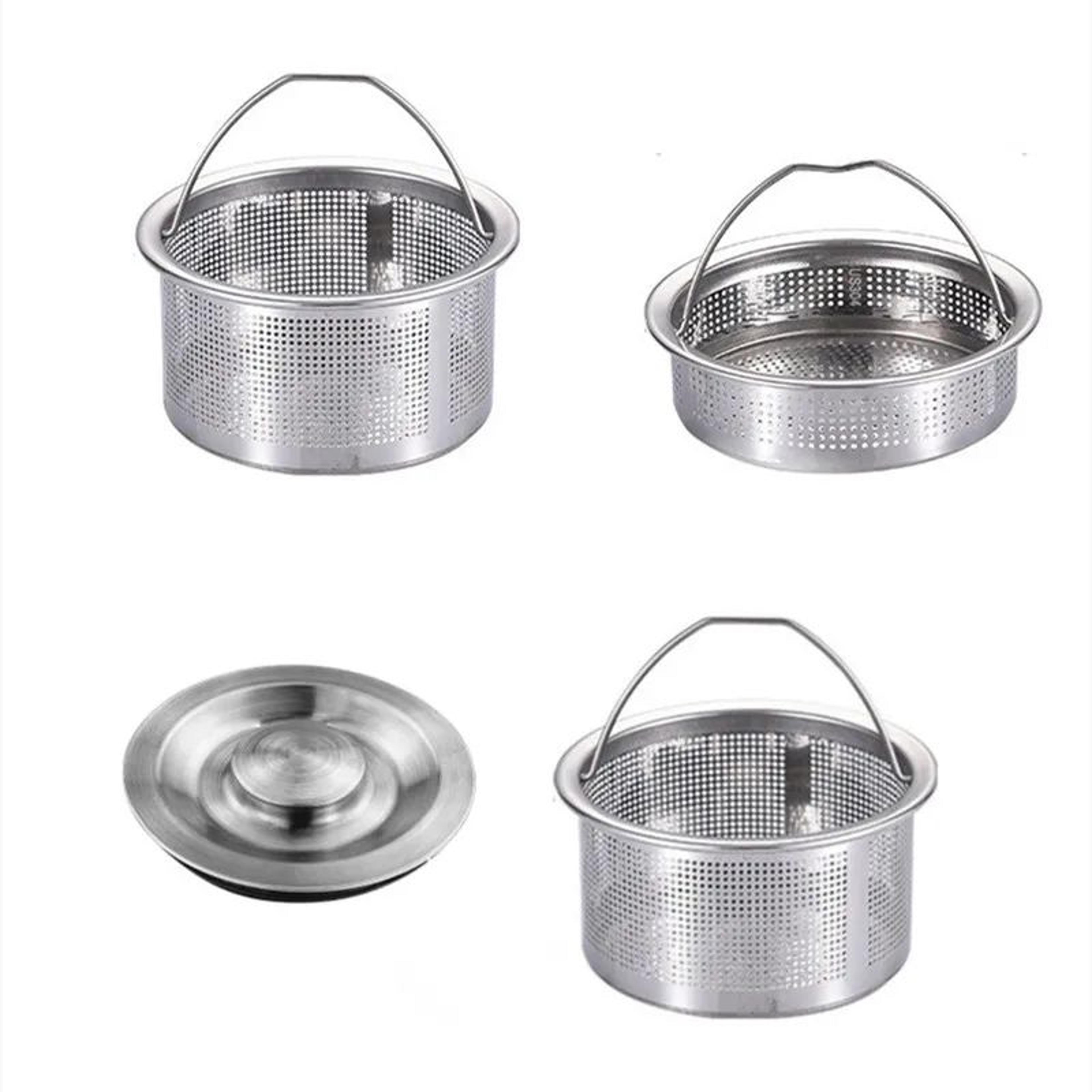 Stainless Steel Kitchen Sink Strainer Fine Mesh Drain Filter Basket With Handle 4