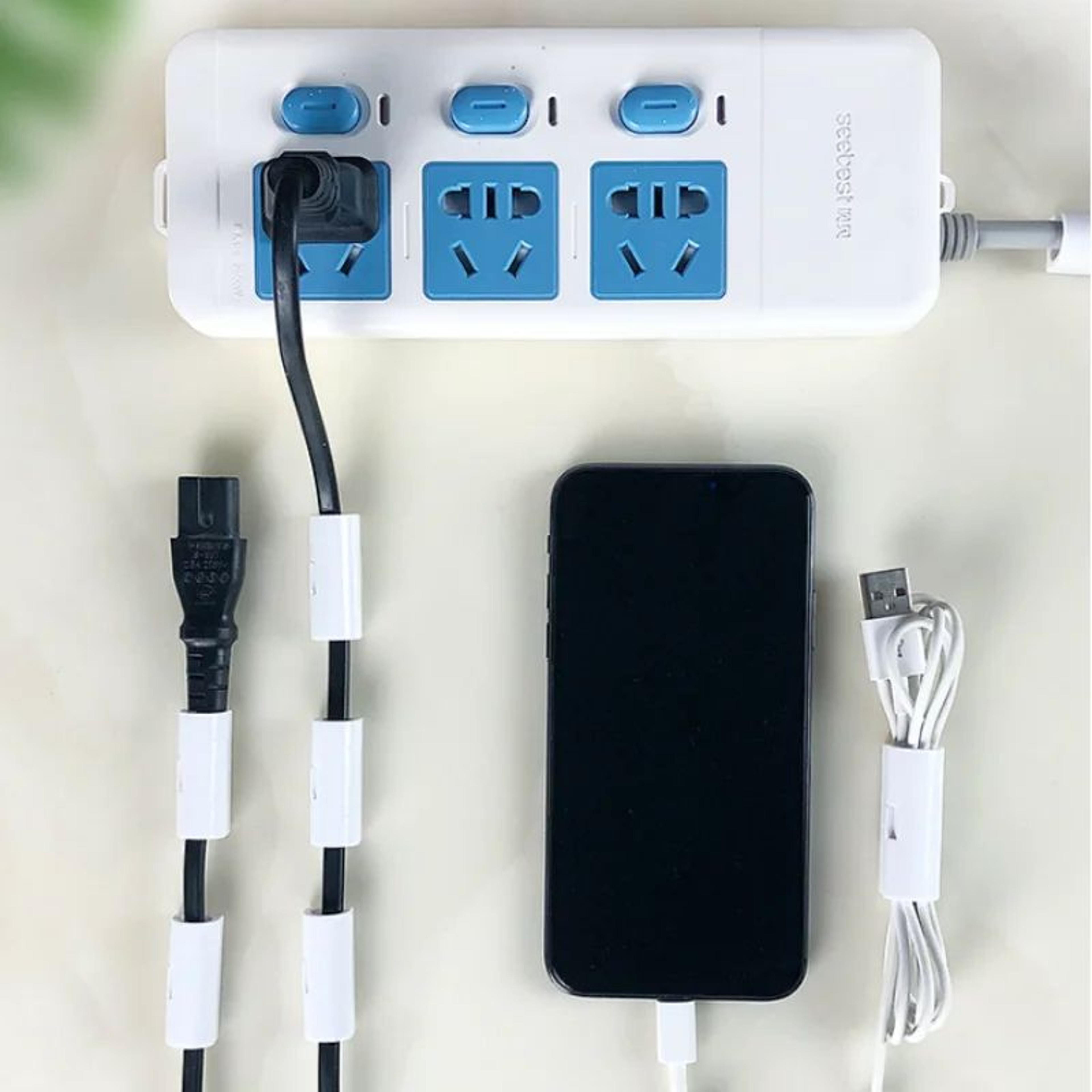 USB Cable Organizer Clips SelfAdhesive Cord Holders For Desk And Home 4
