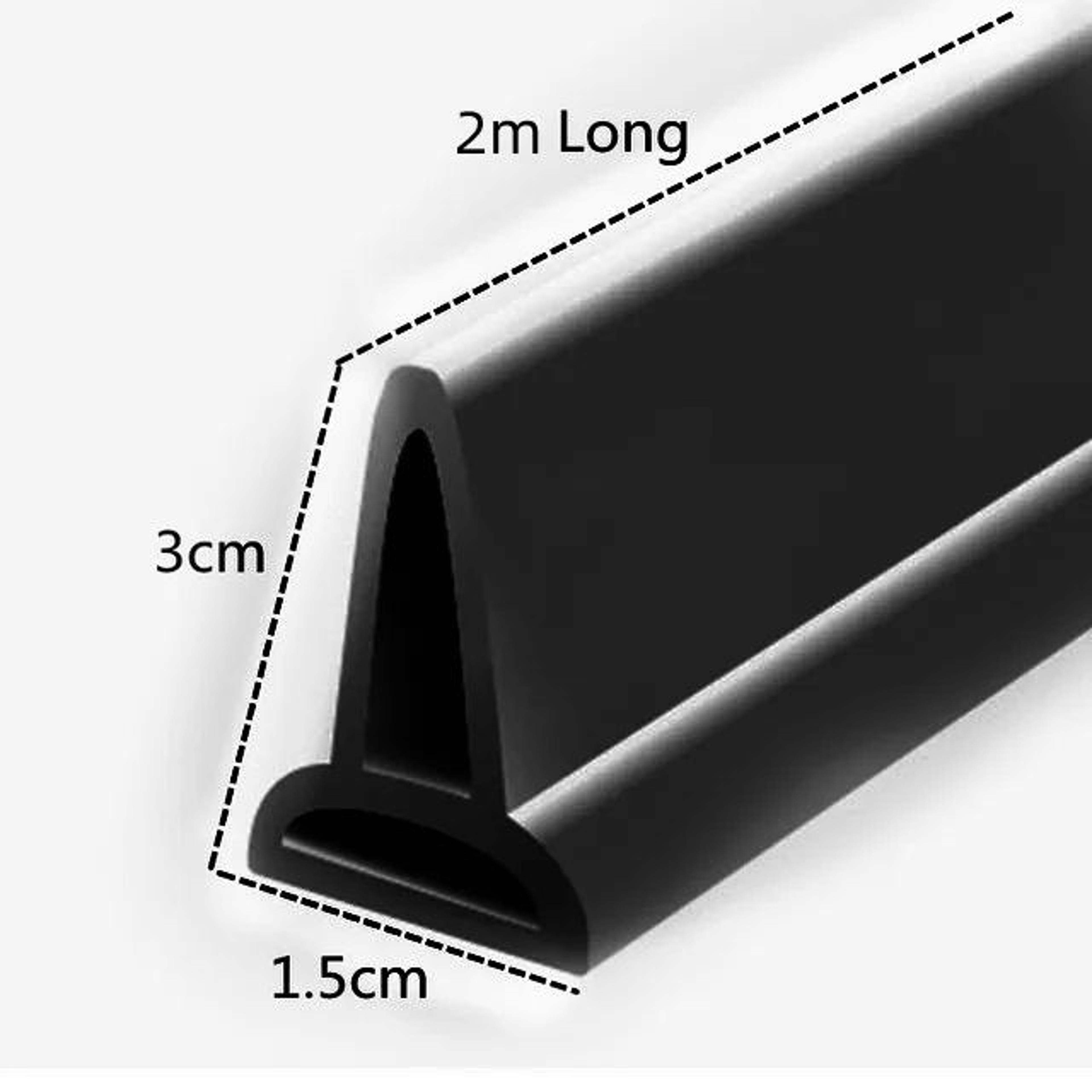 Silicone Shower Water Stopper Barrier 1M2M Flexible Bathroom Threshold Strip 7