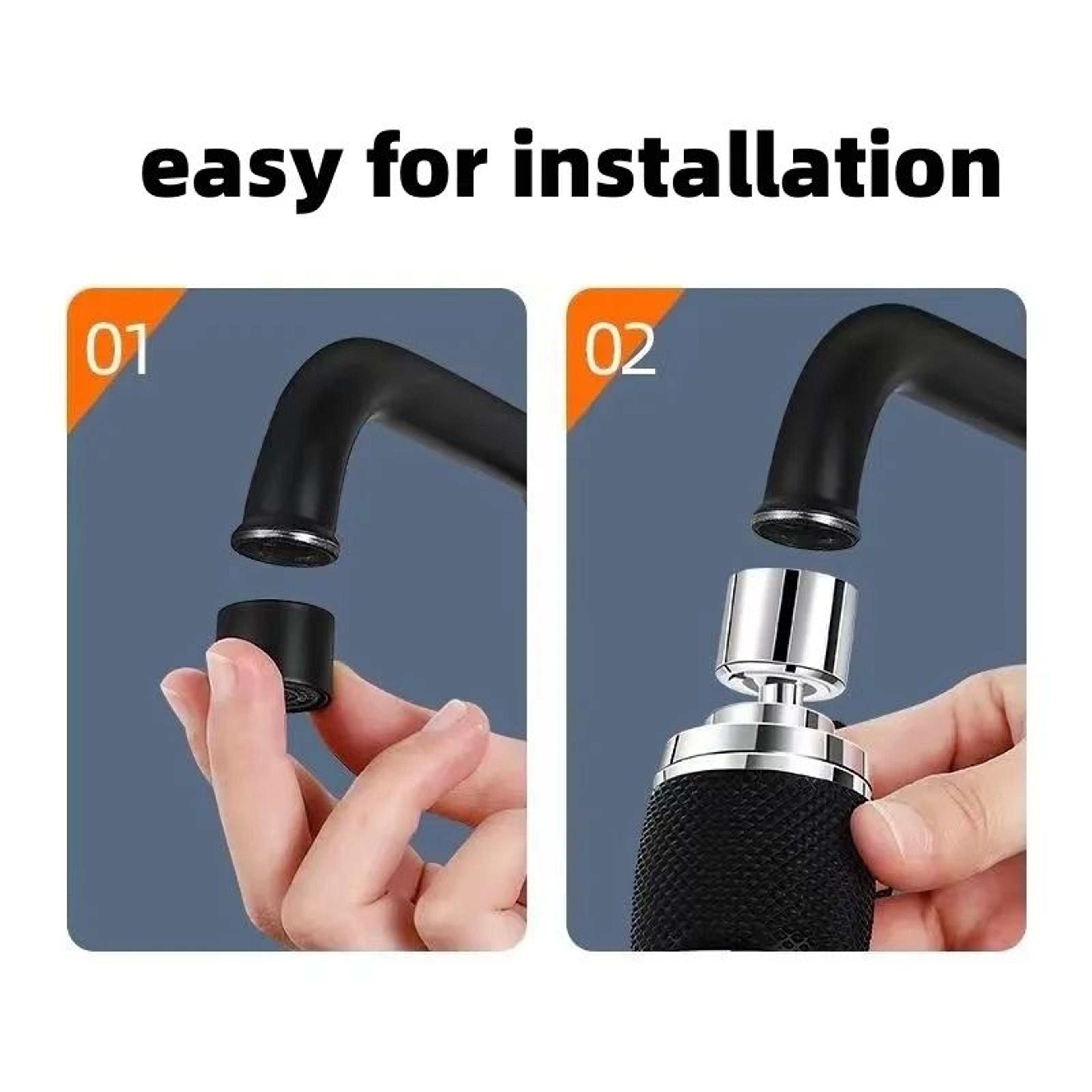 3Mode 360 Kitchen Faucet Extender Water Saving Swivel Tap Nozzle 2