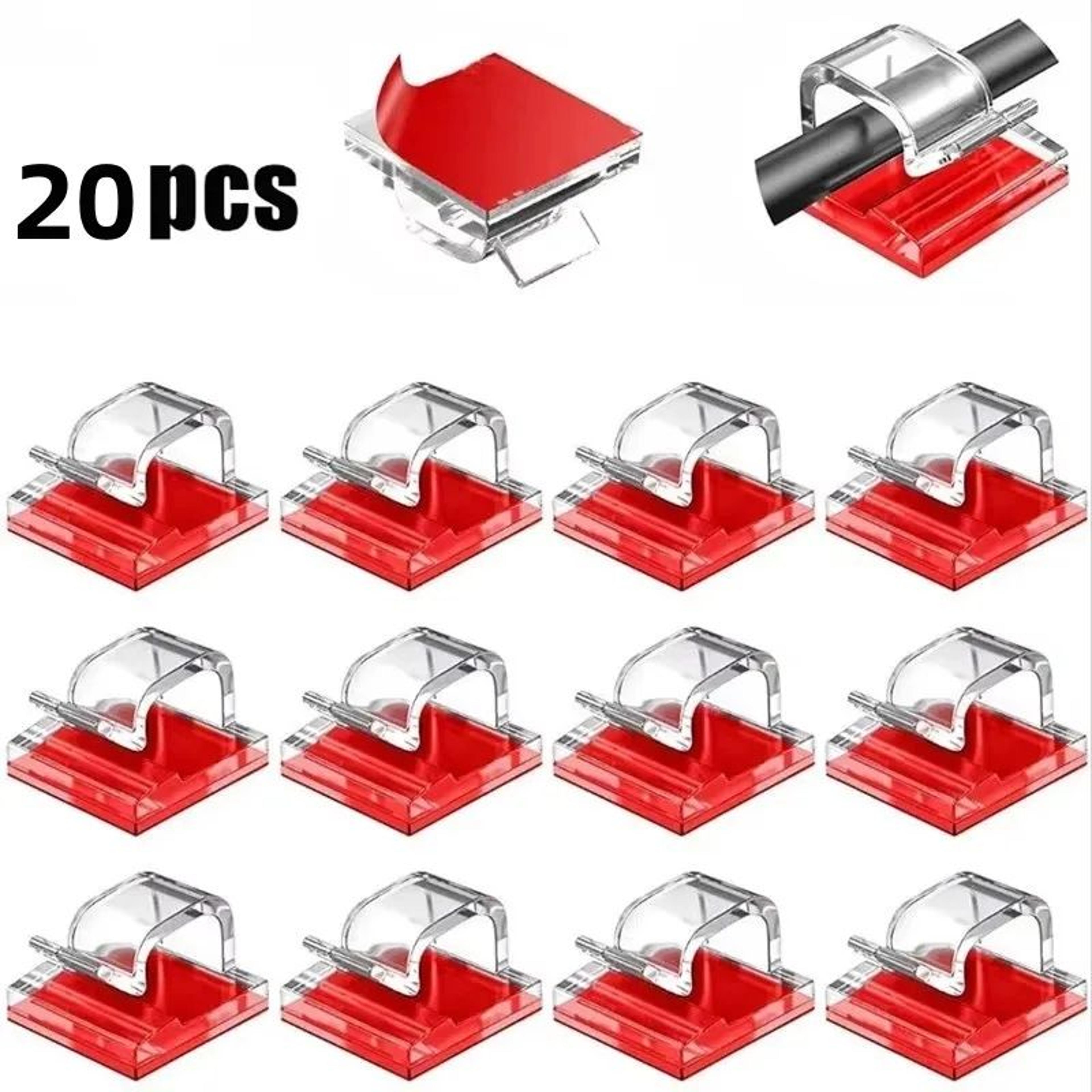 SelfAdhesive Cable Organizer Clips  Wall Mounted Cord Holders For Easy Cable Management 8