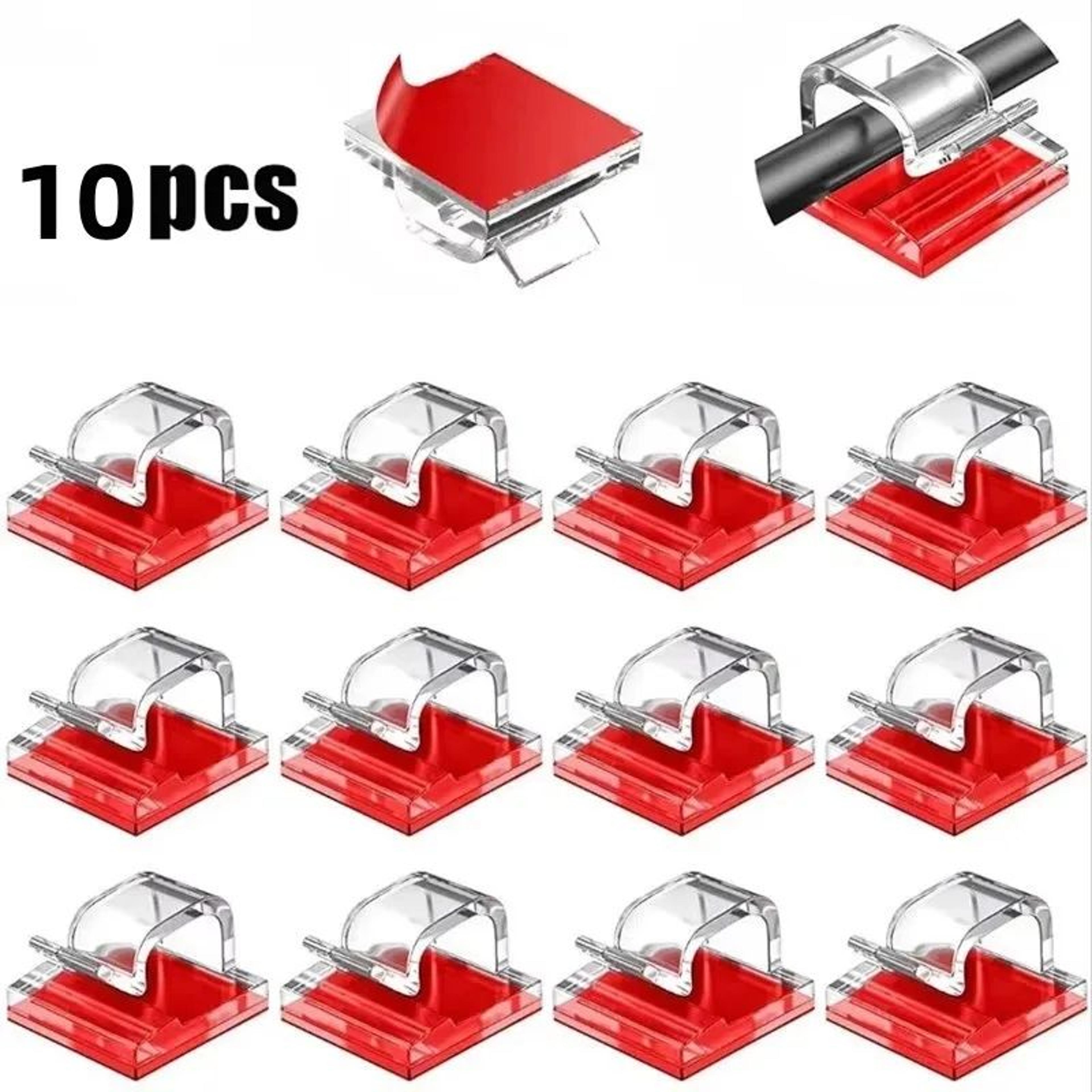 SelfAdhesive Cable Organizer Clips  Wall Mounted Cord Holders For Easy Cable Management 7