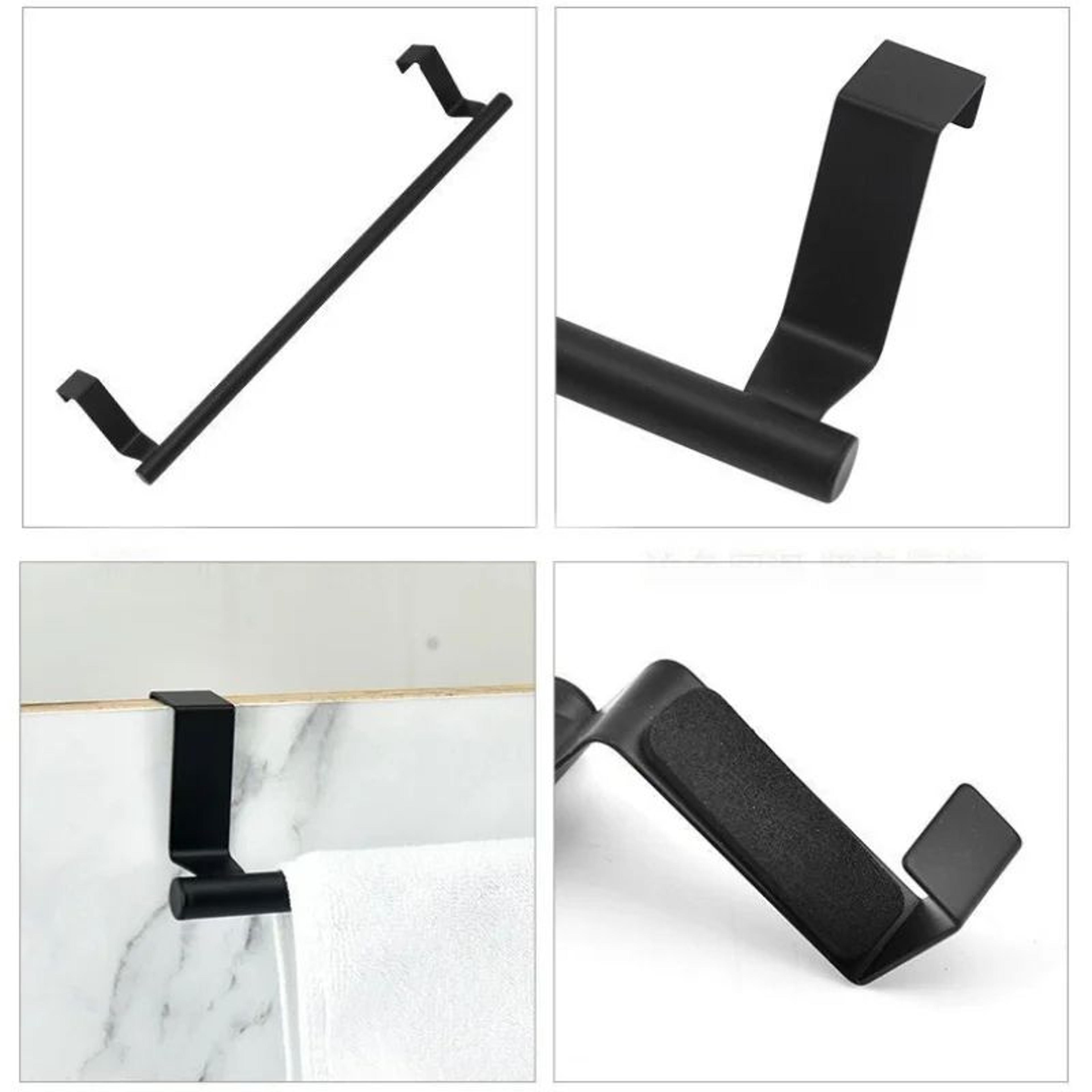 Stainless Steel Over Cabinet Towel Bar No Drill Kitchen And Bathroom Towel Holder 2