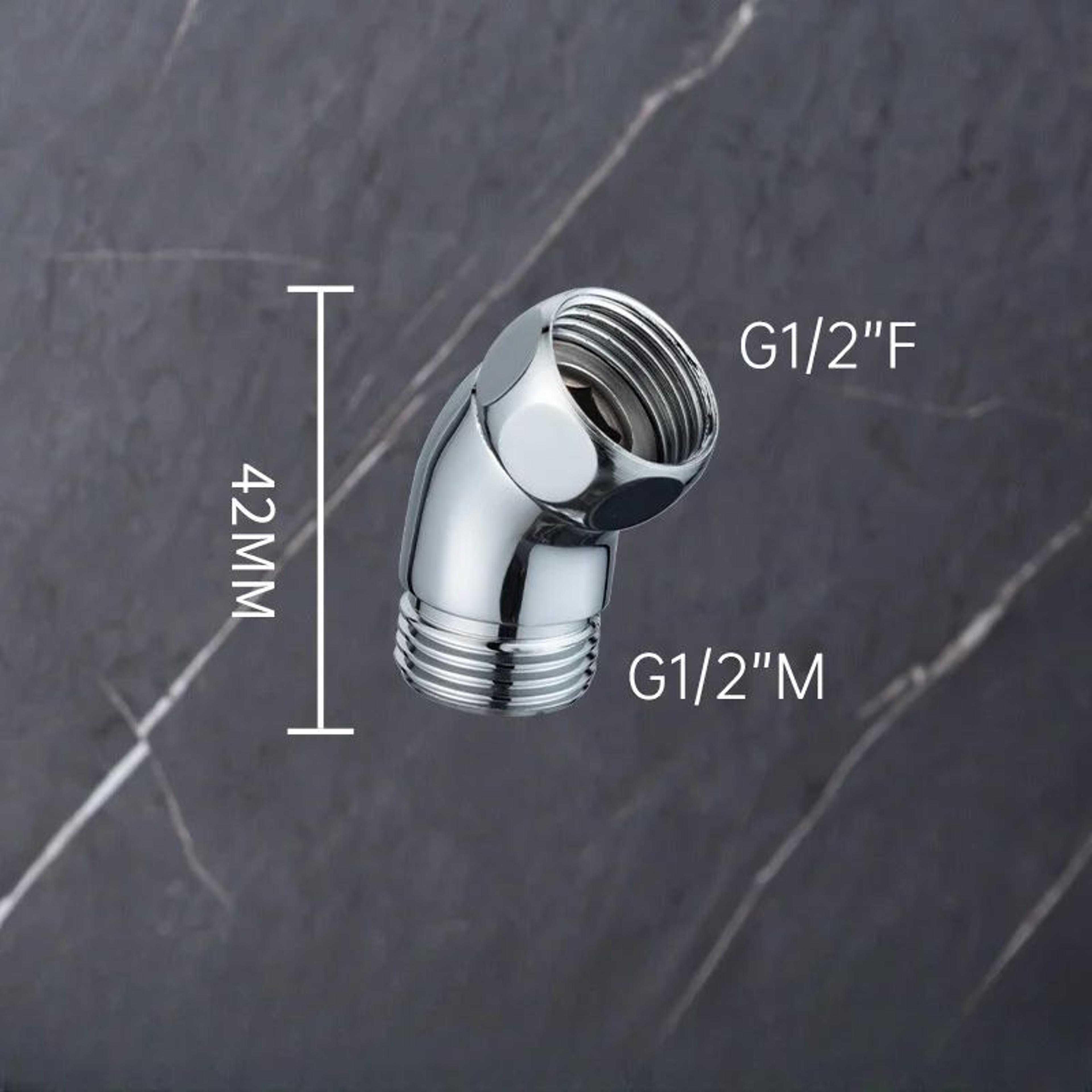 135 G12 Shower Head Elbow Adapter  Shower Arm Extension Connector 8